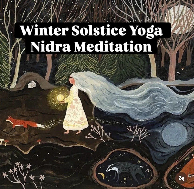 A gift to you - 

Solstice Yoga Nidra meditation

Scroll down my homepage to find it - www.imaginerest.com

The solstice represents the shortest day, the darkest of days. It is the liminal space between the end of autumn and the beginning of winter i