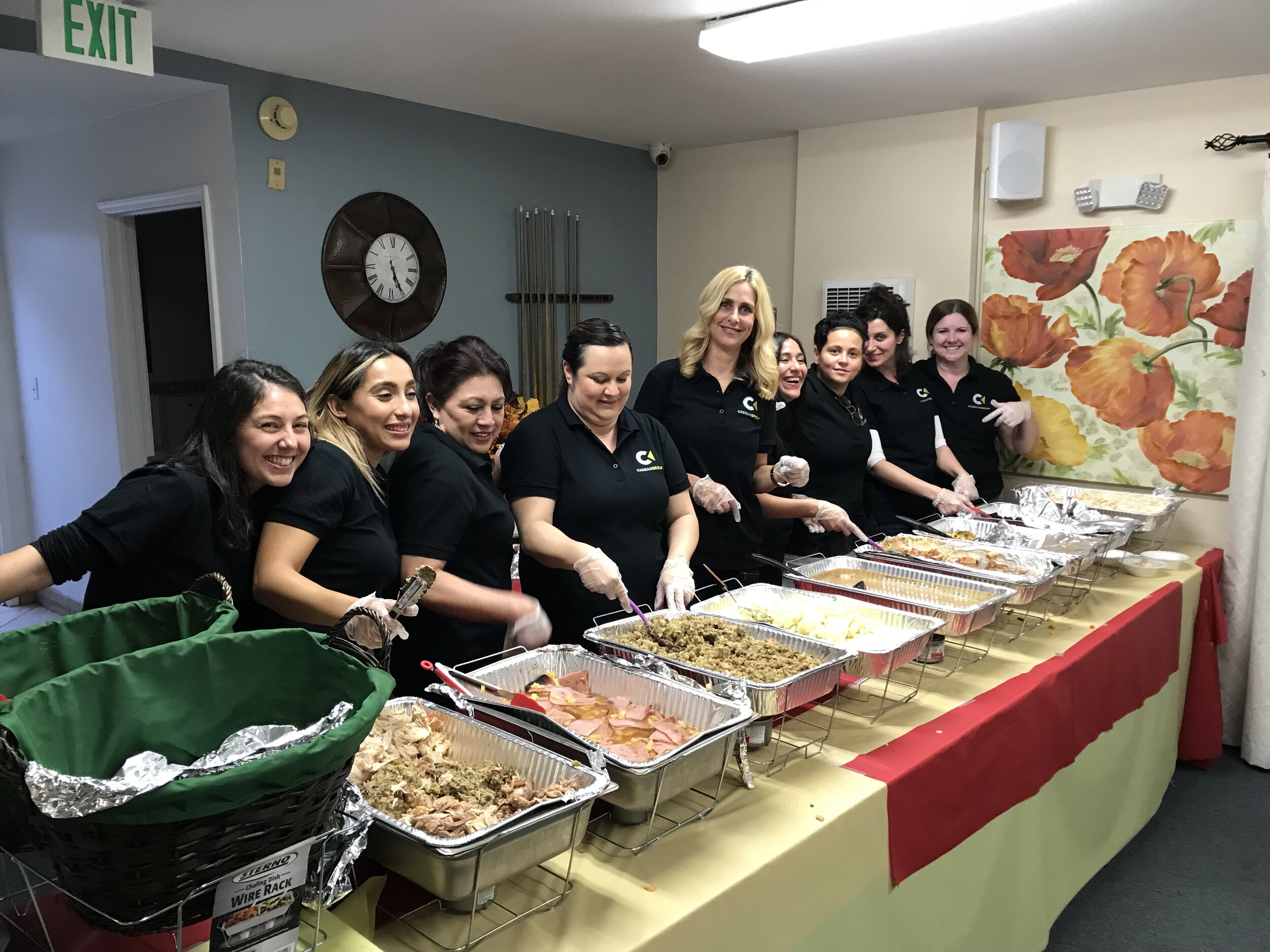 #cadmancares Cadman Group serves meals to the tenants each Thanksgiving for a special annual party