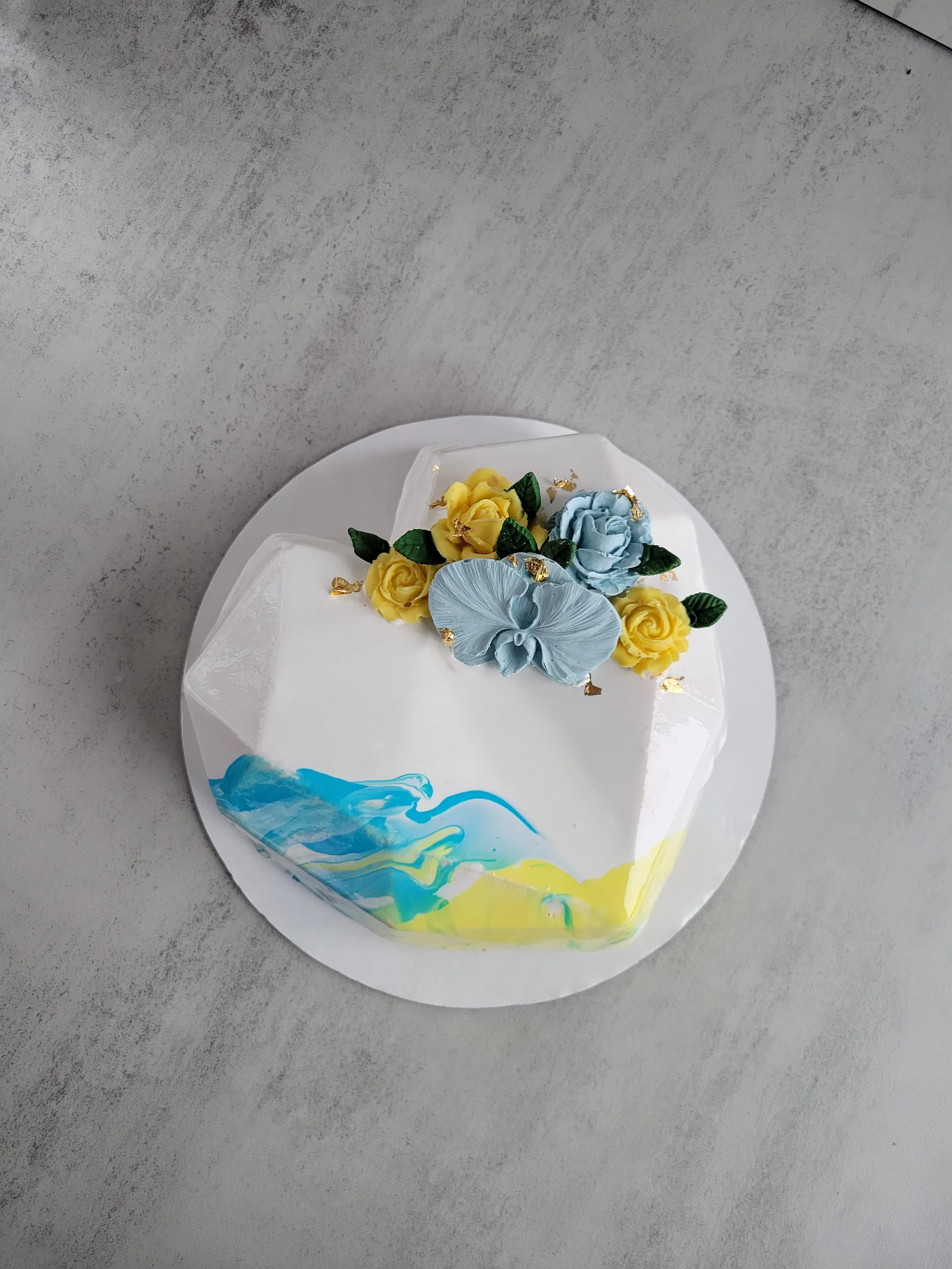 6" Heart-shaped  mousse cake
