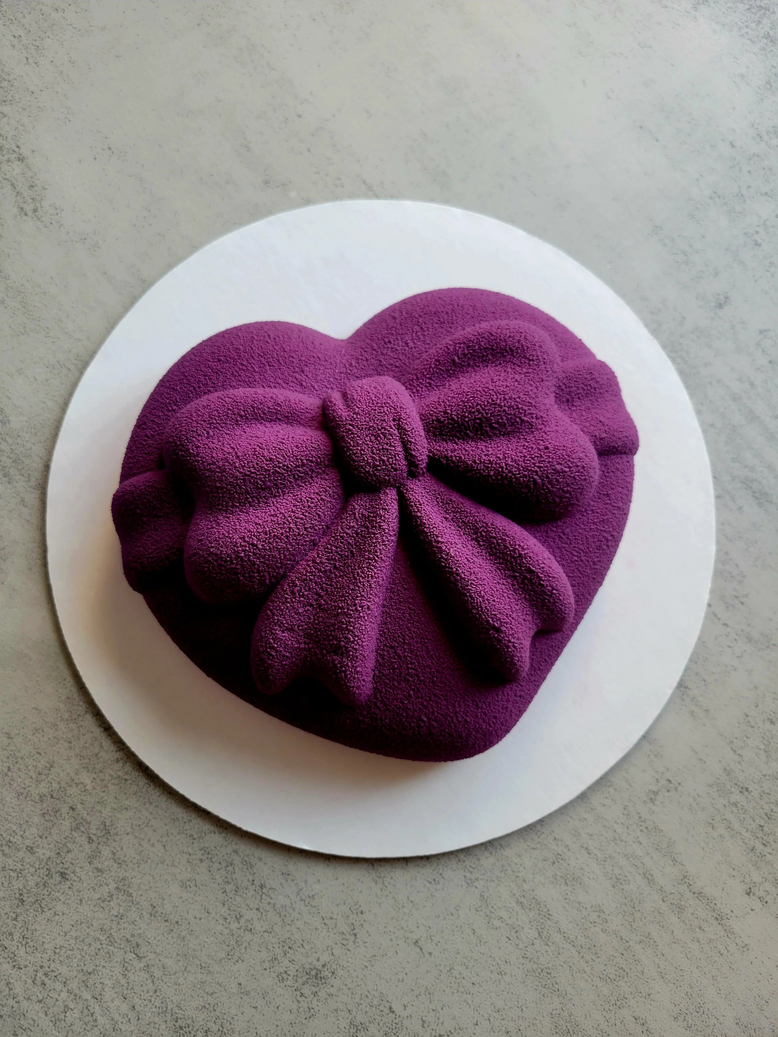 6" Heart-shaped  mousse cake