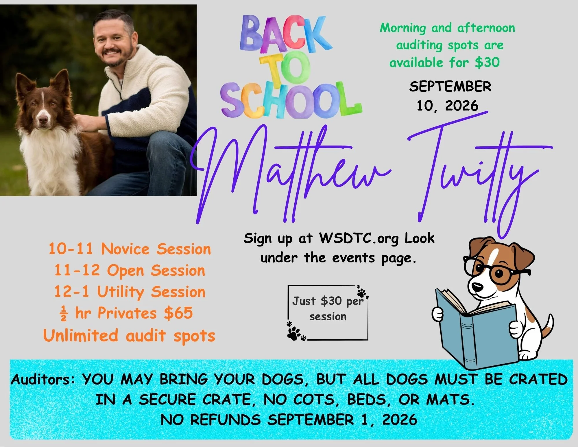 Matthew Twitty “Back to School” Mini Seminar and Private Lessons 