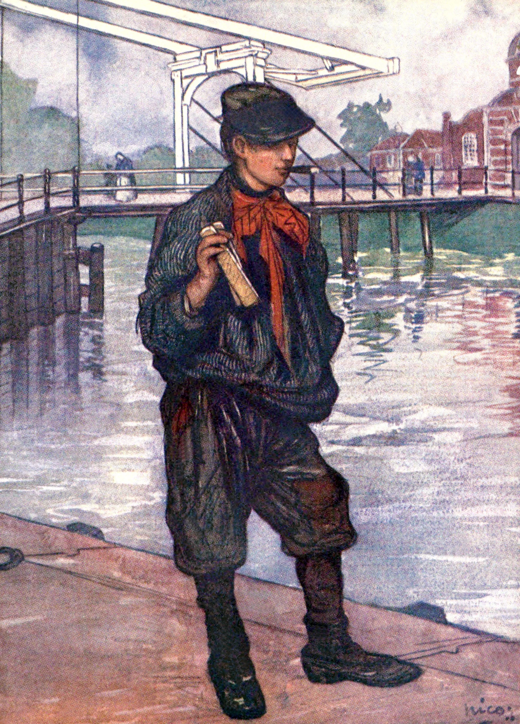 A Peasant Boy of Veere on Skates