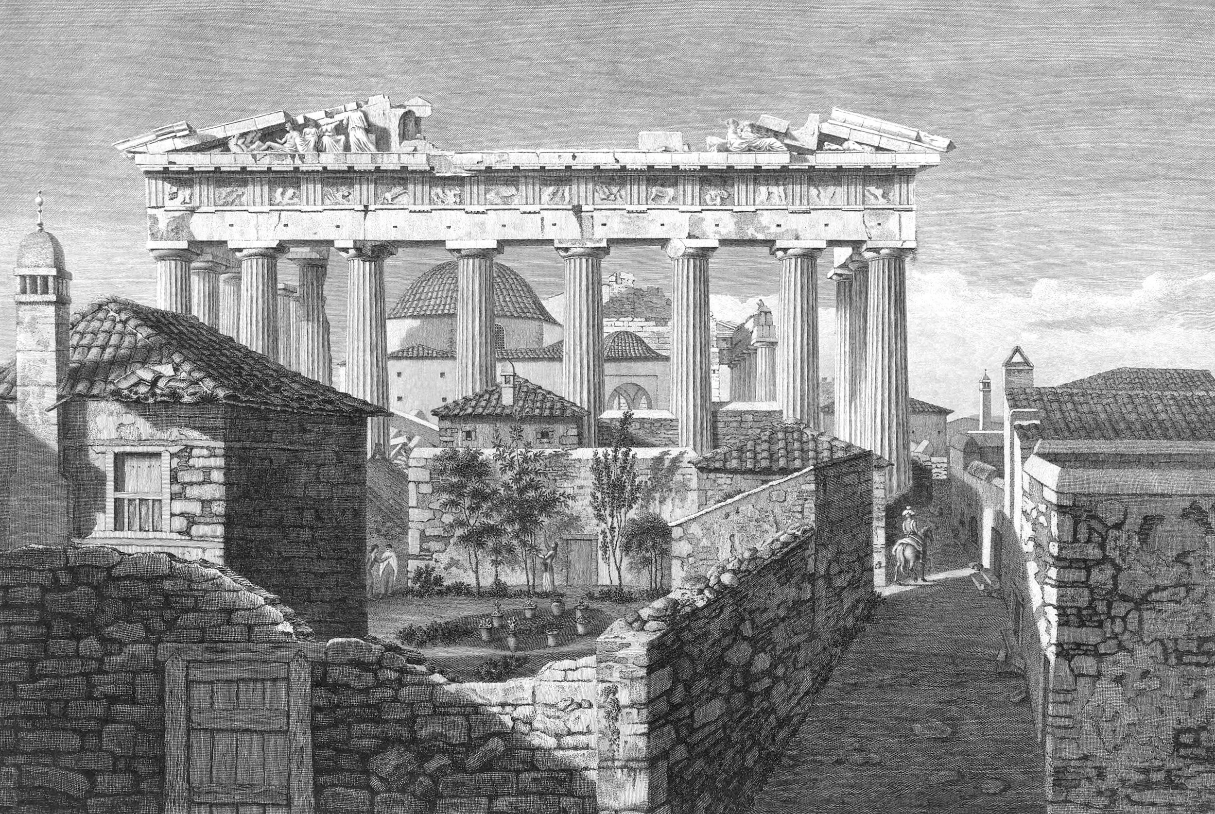 View of the Eastern Front of the Parthenon
