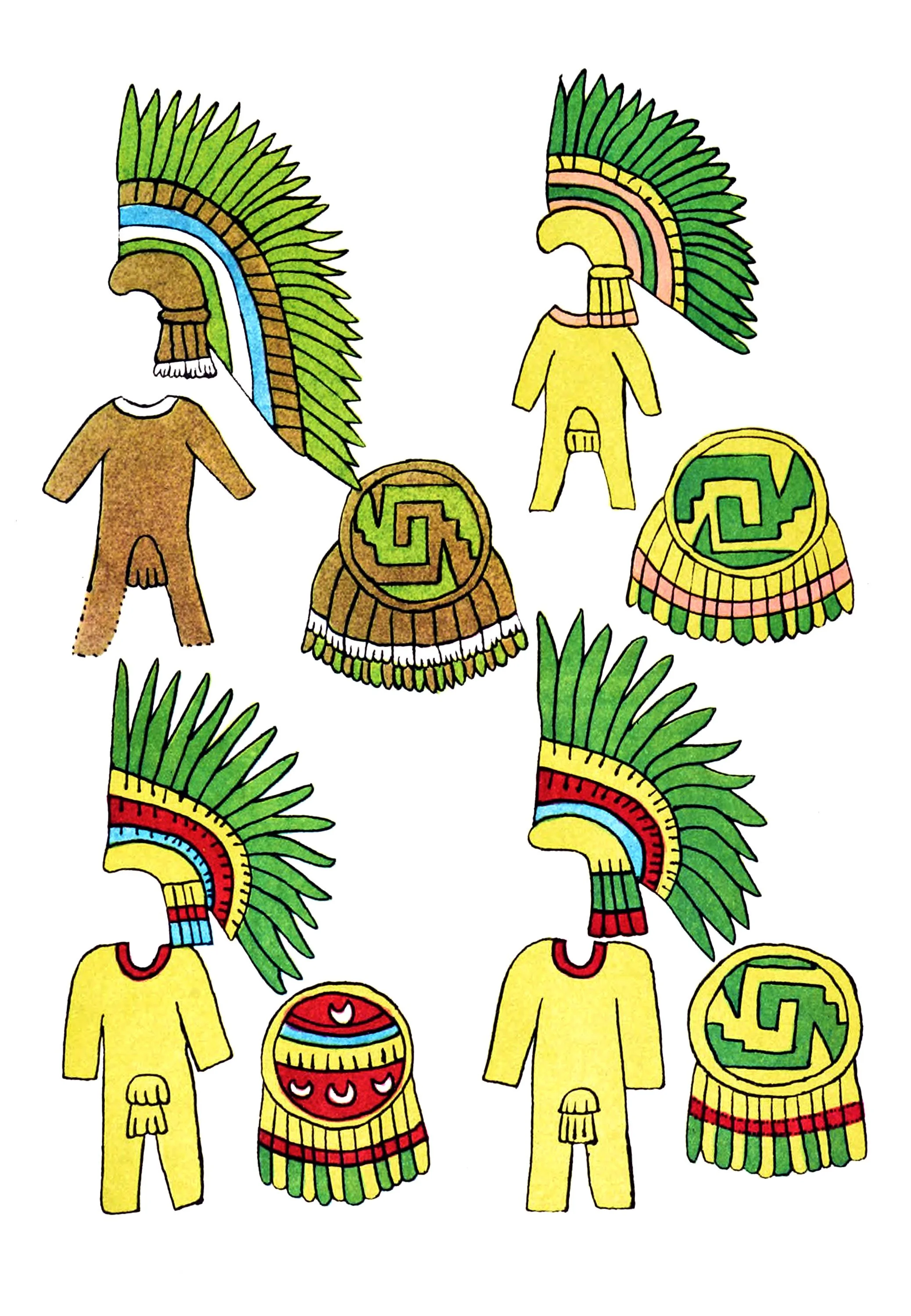 Warror Costumes and emblems of great captains