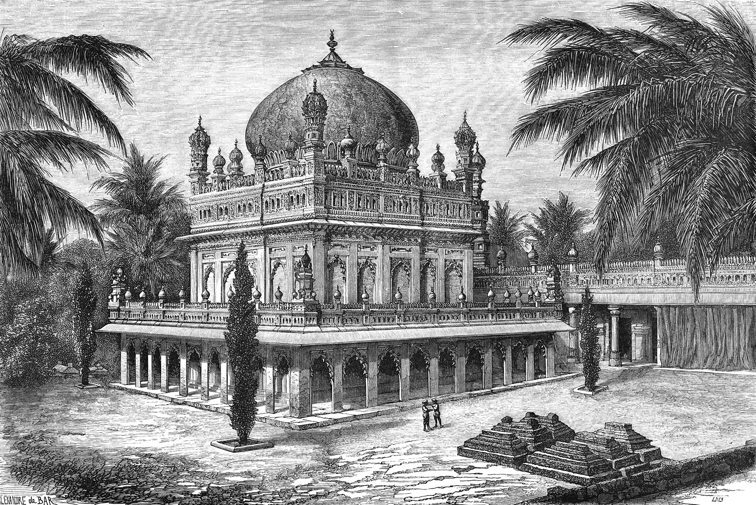 Monument in the Royal Necropolis at Golconda