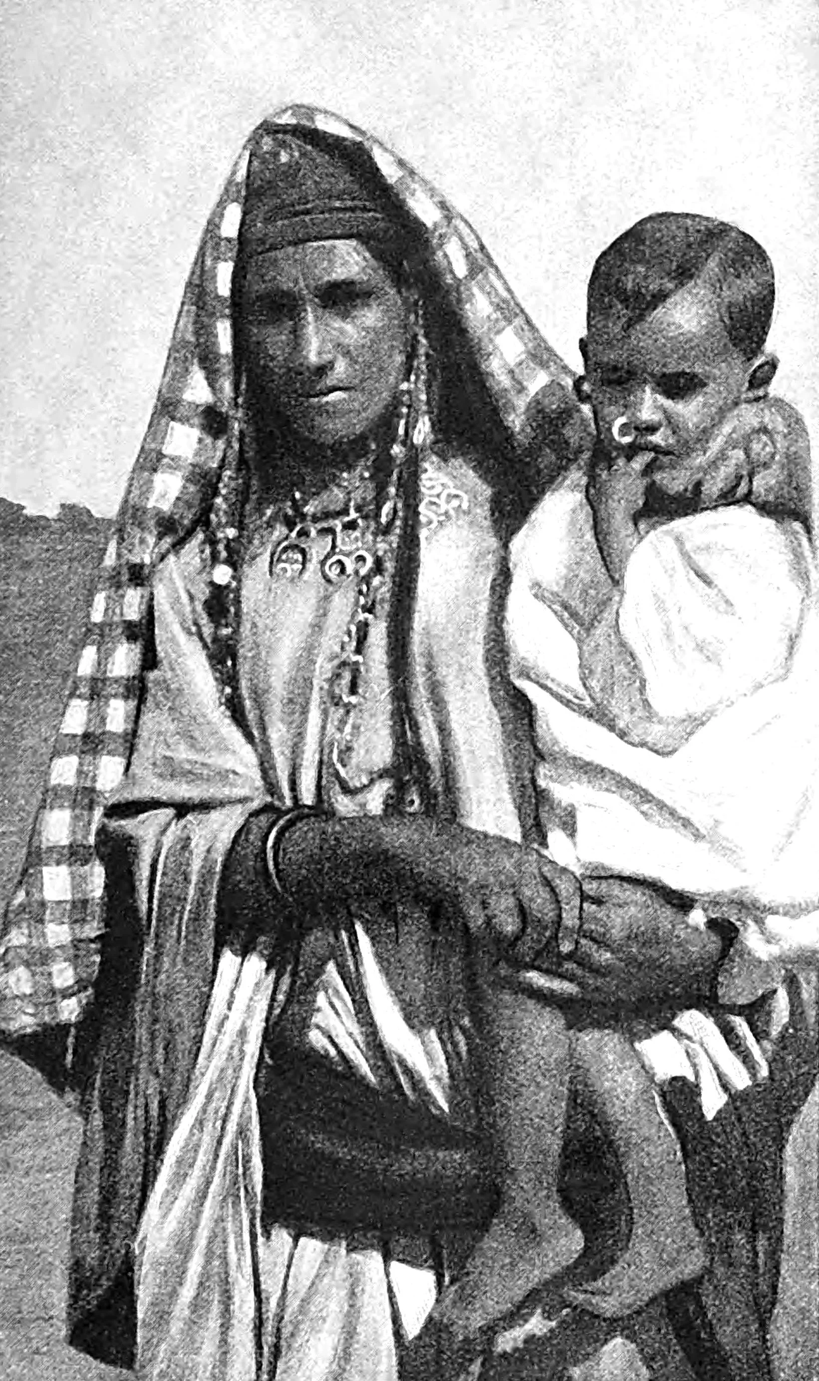 Zouia Woman and Child at Buseima