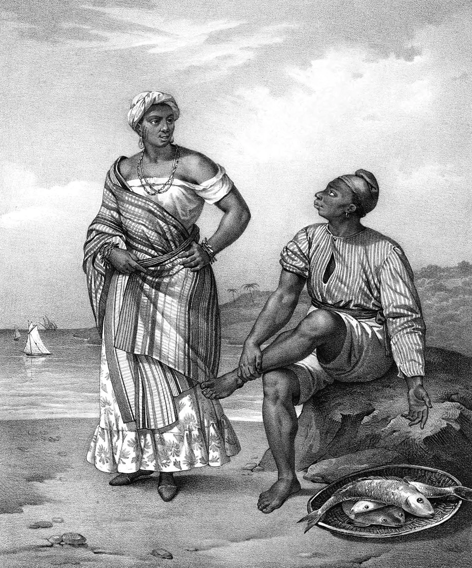 Black Woman and Man