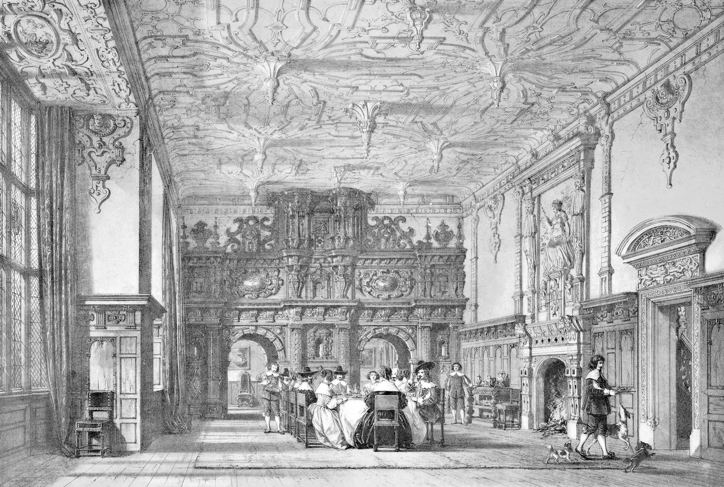 Hall Crewe Hall, Cheshire