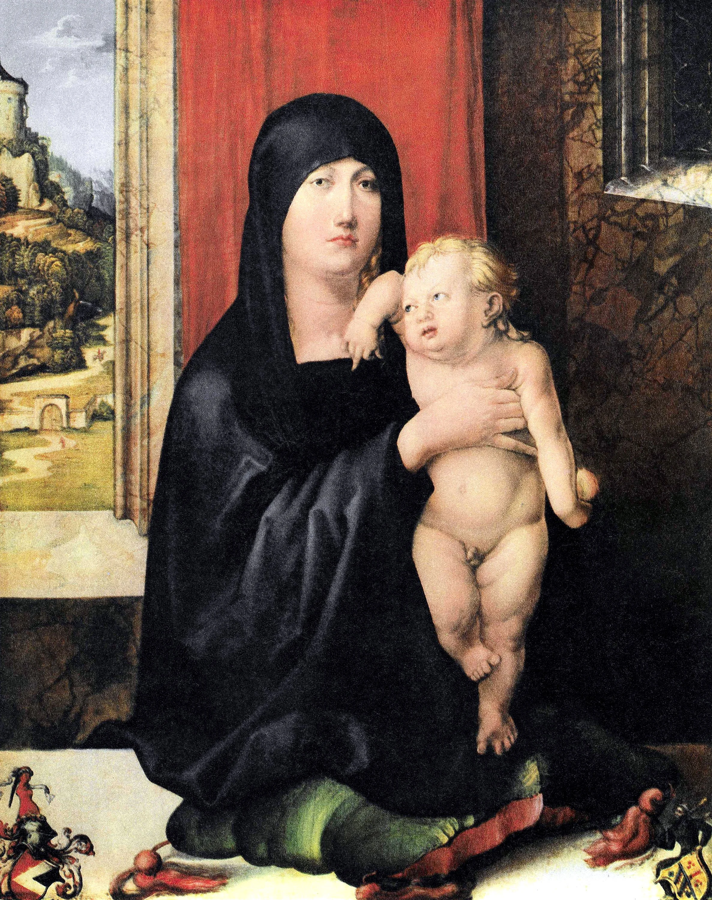 The Virgin in half length