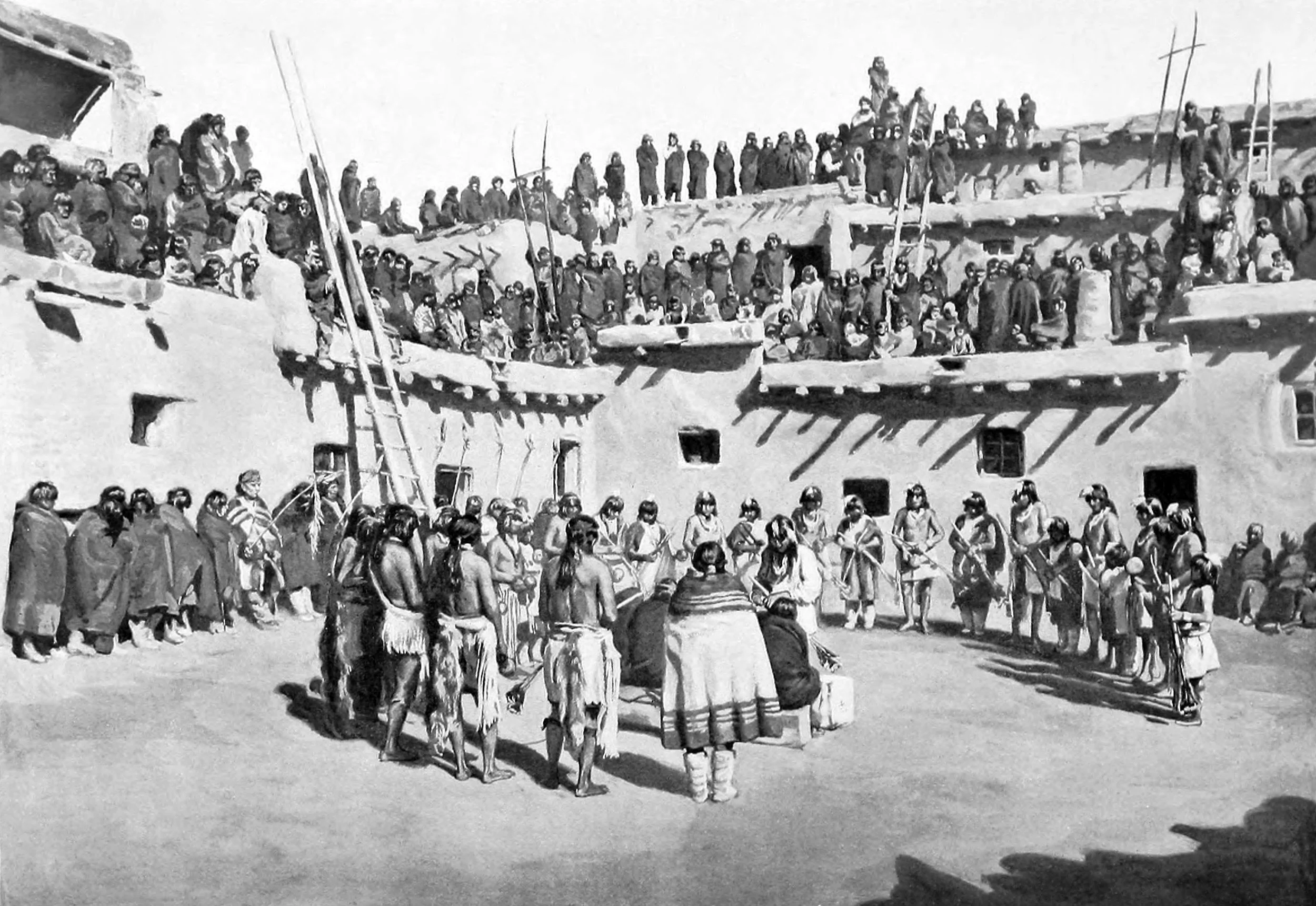Hle'Wekwe, the Sword Swallowers in plaza
