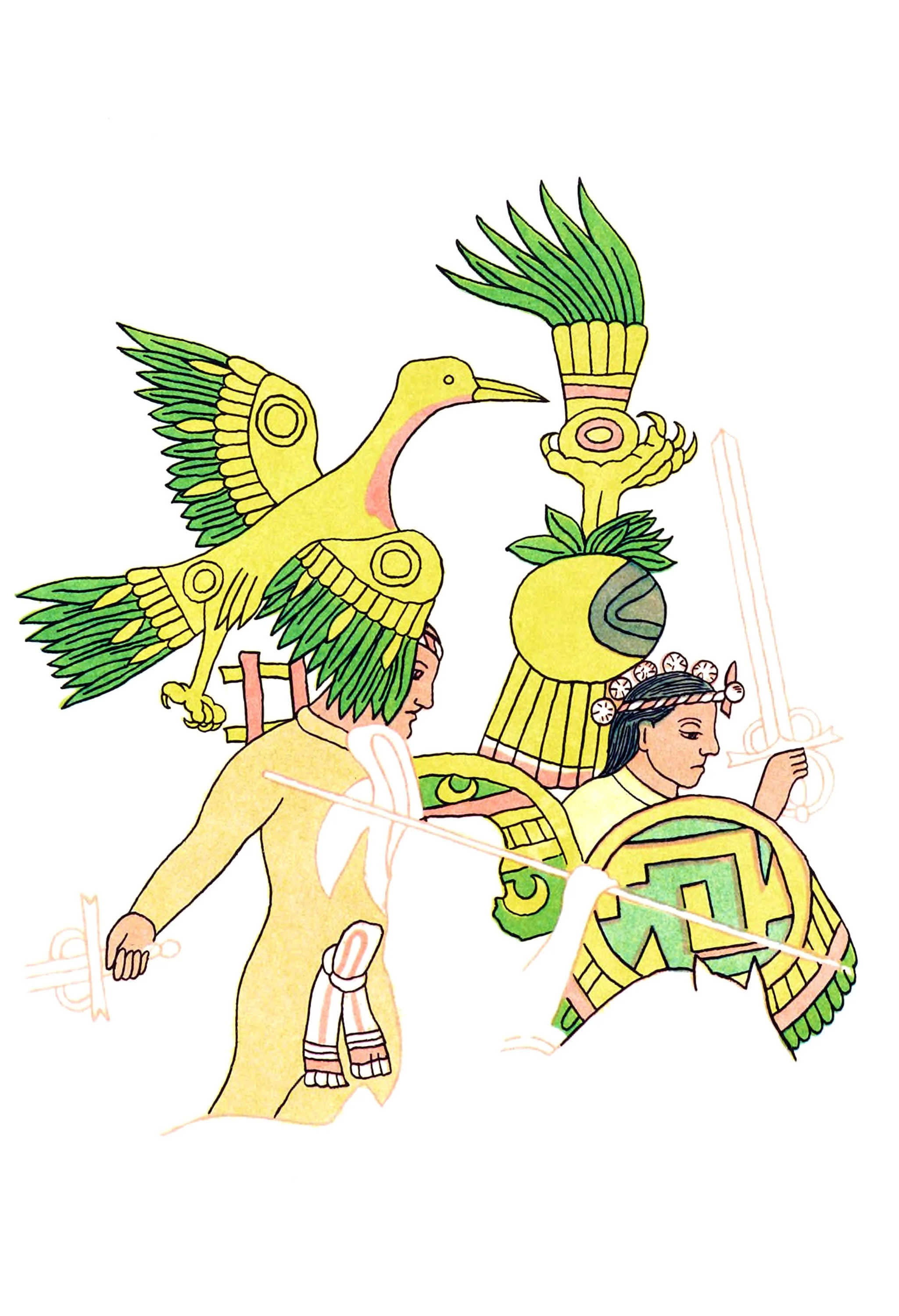 Military Attire and insignia of the Tlaxcalan warriors
