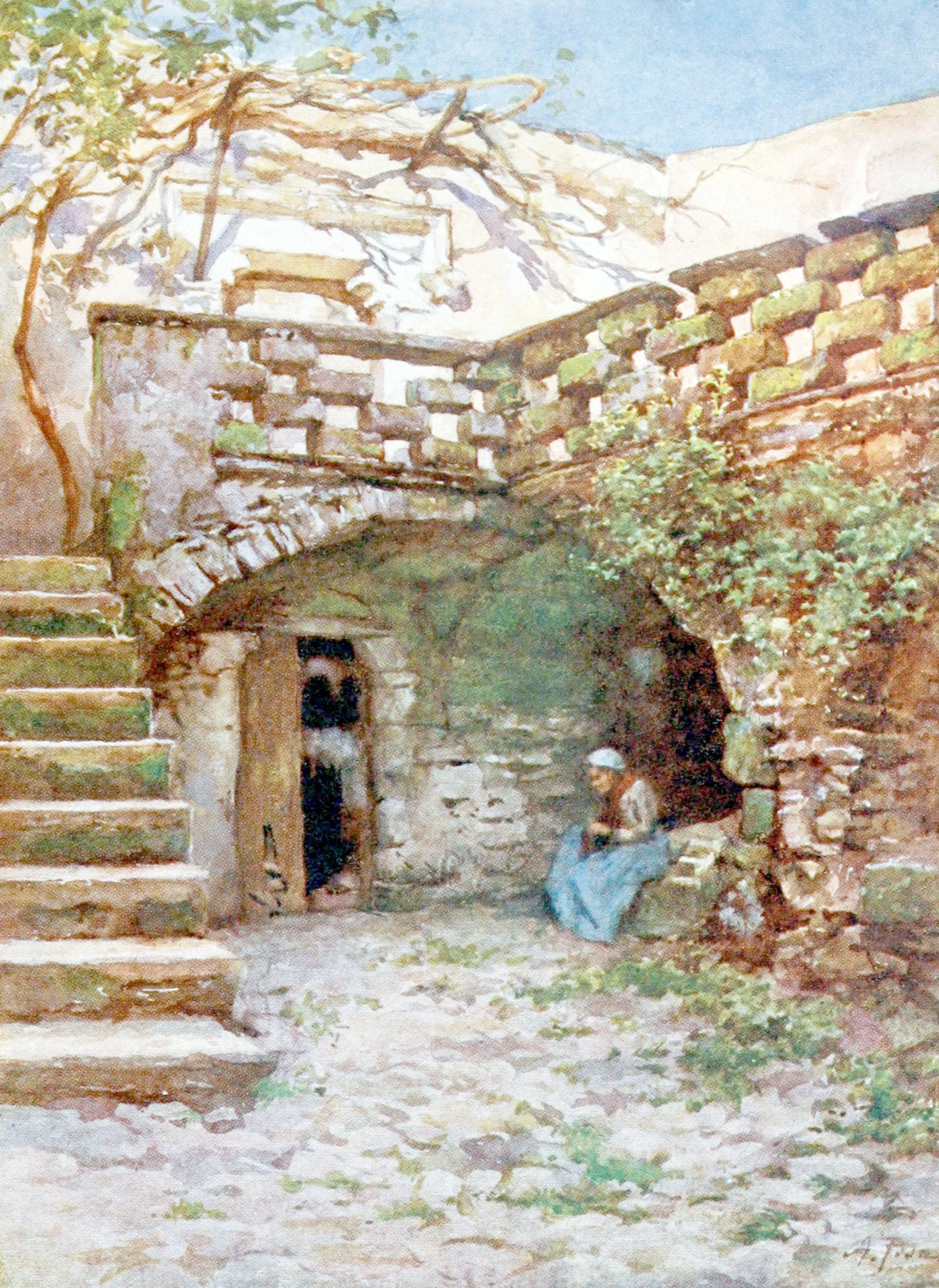 Yard at Monte San Giuliano