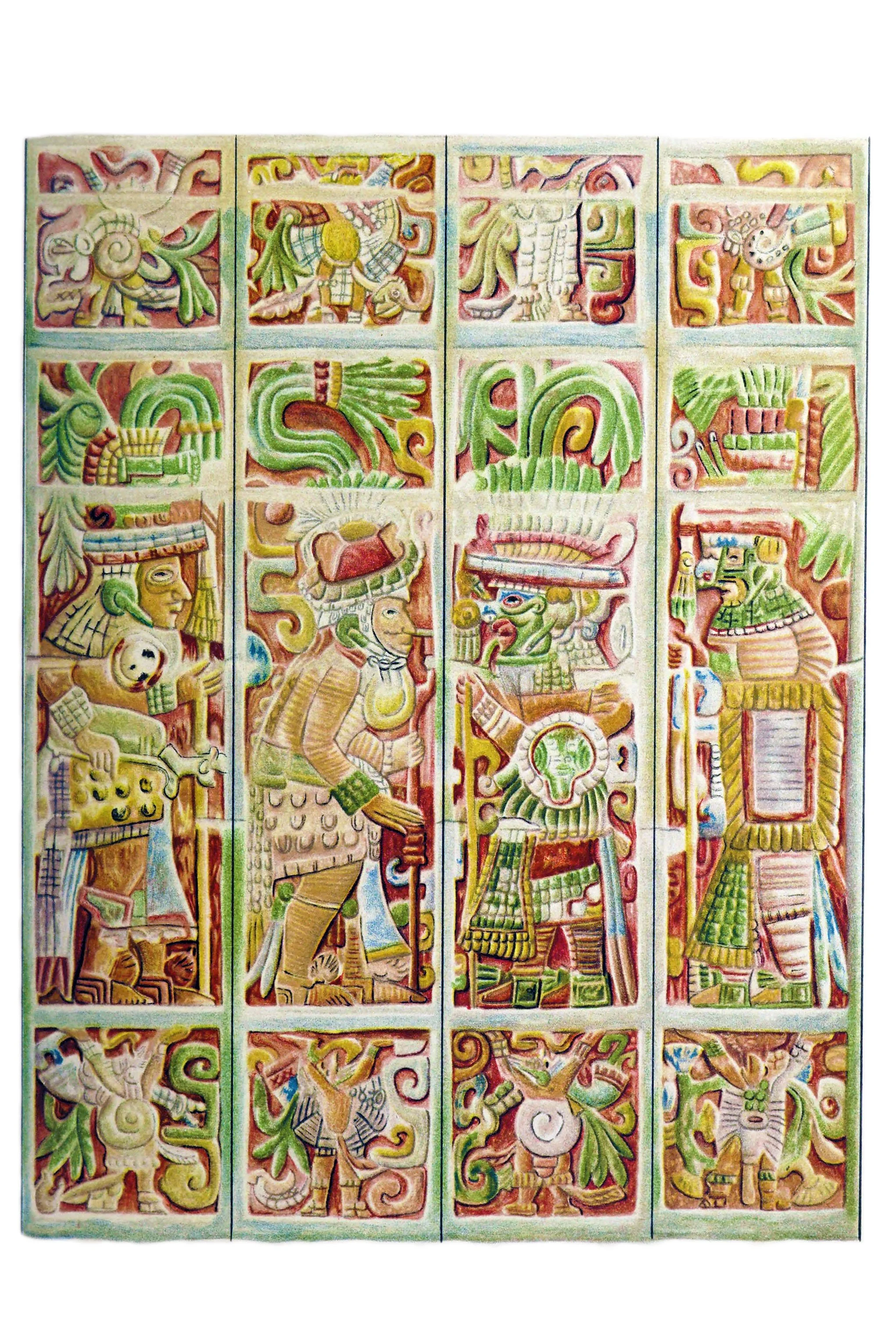 Plate 36 of the Temple of the Chac Mool
