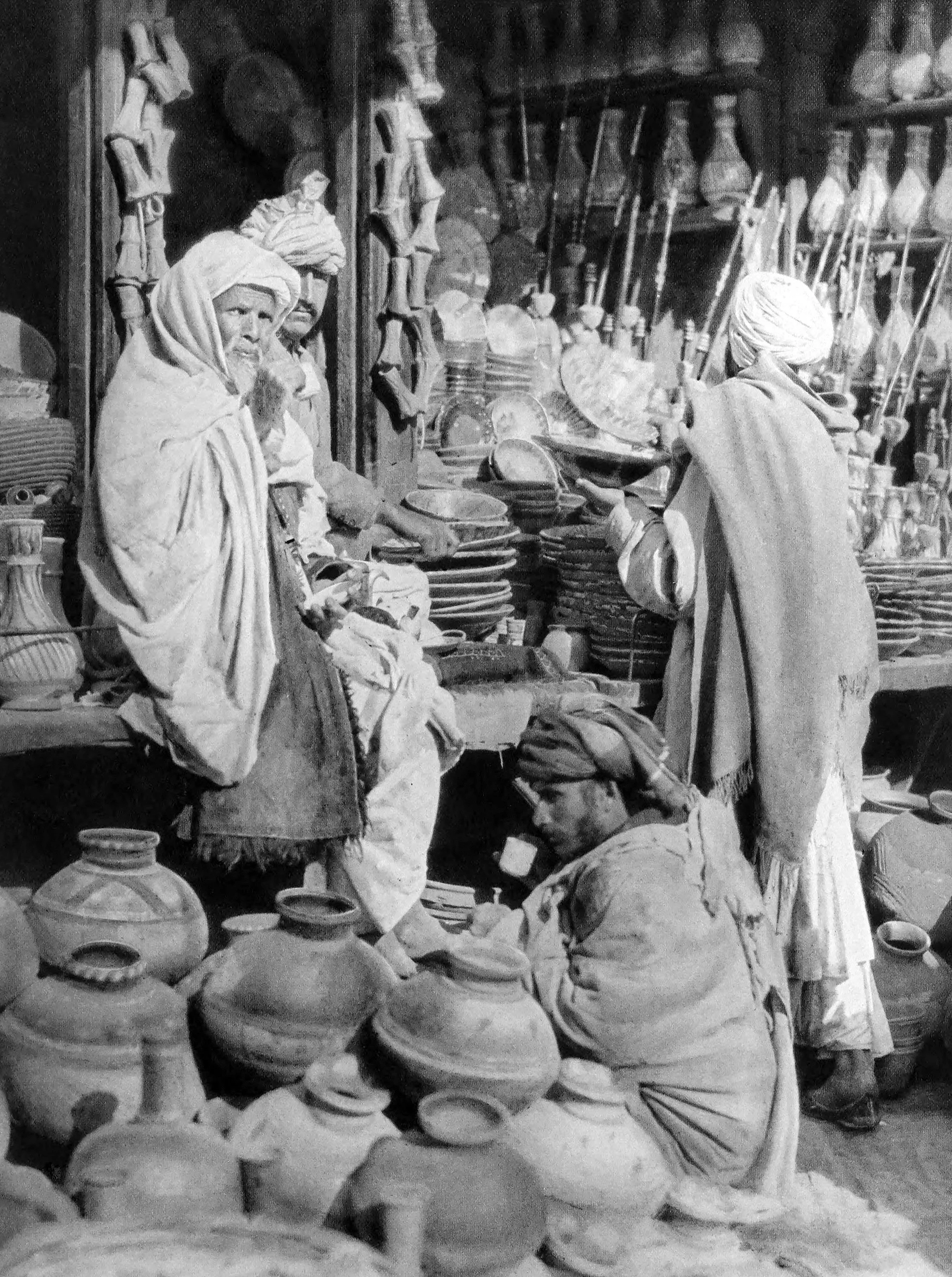 In the Peshawar Bazaar, Pottery
