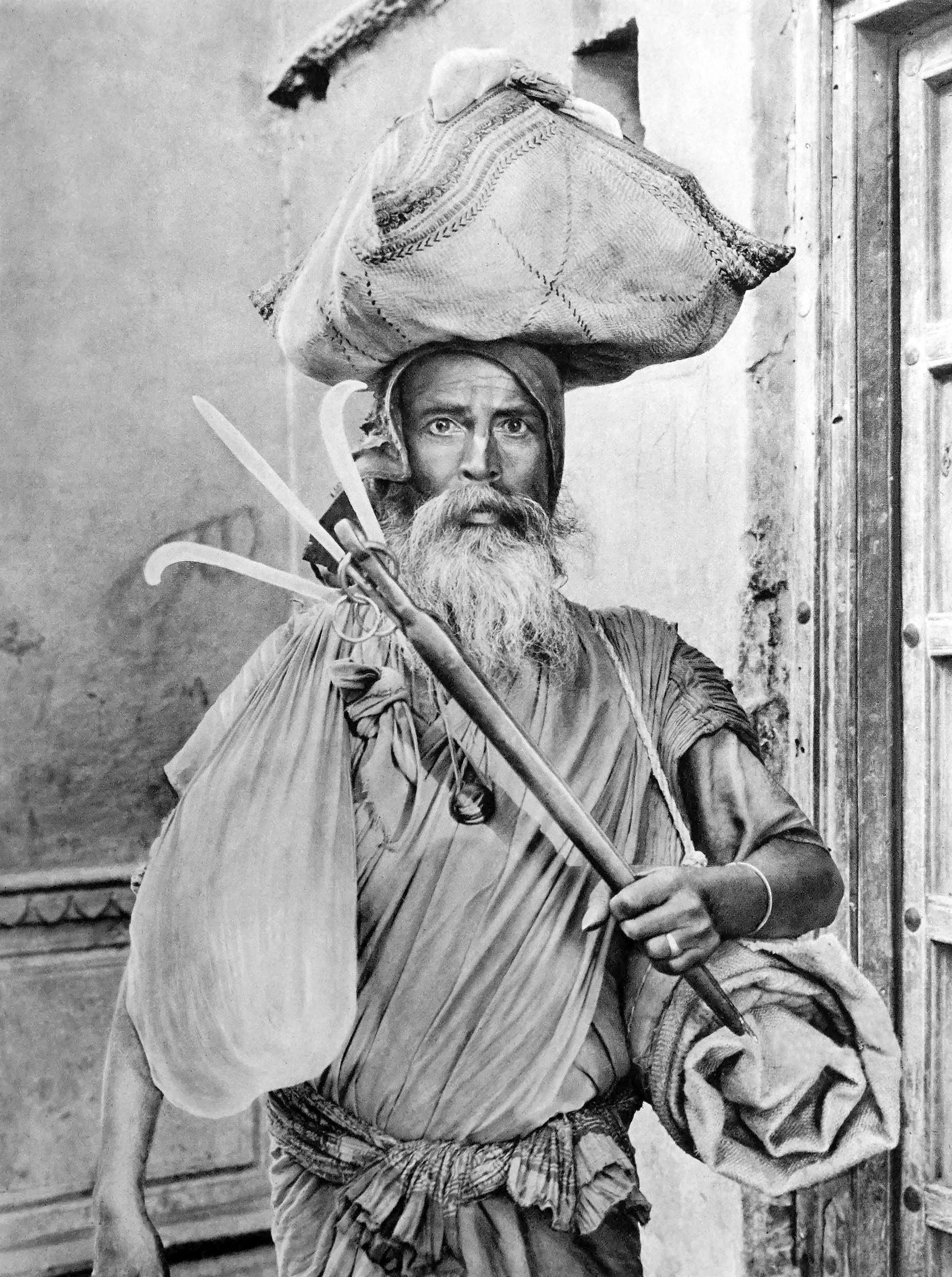 Pushkar. A Sadhu with the Shiva trident