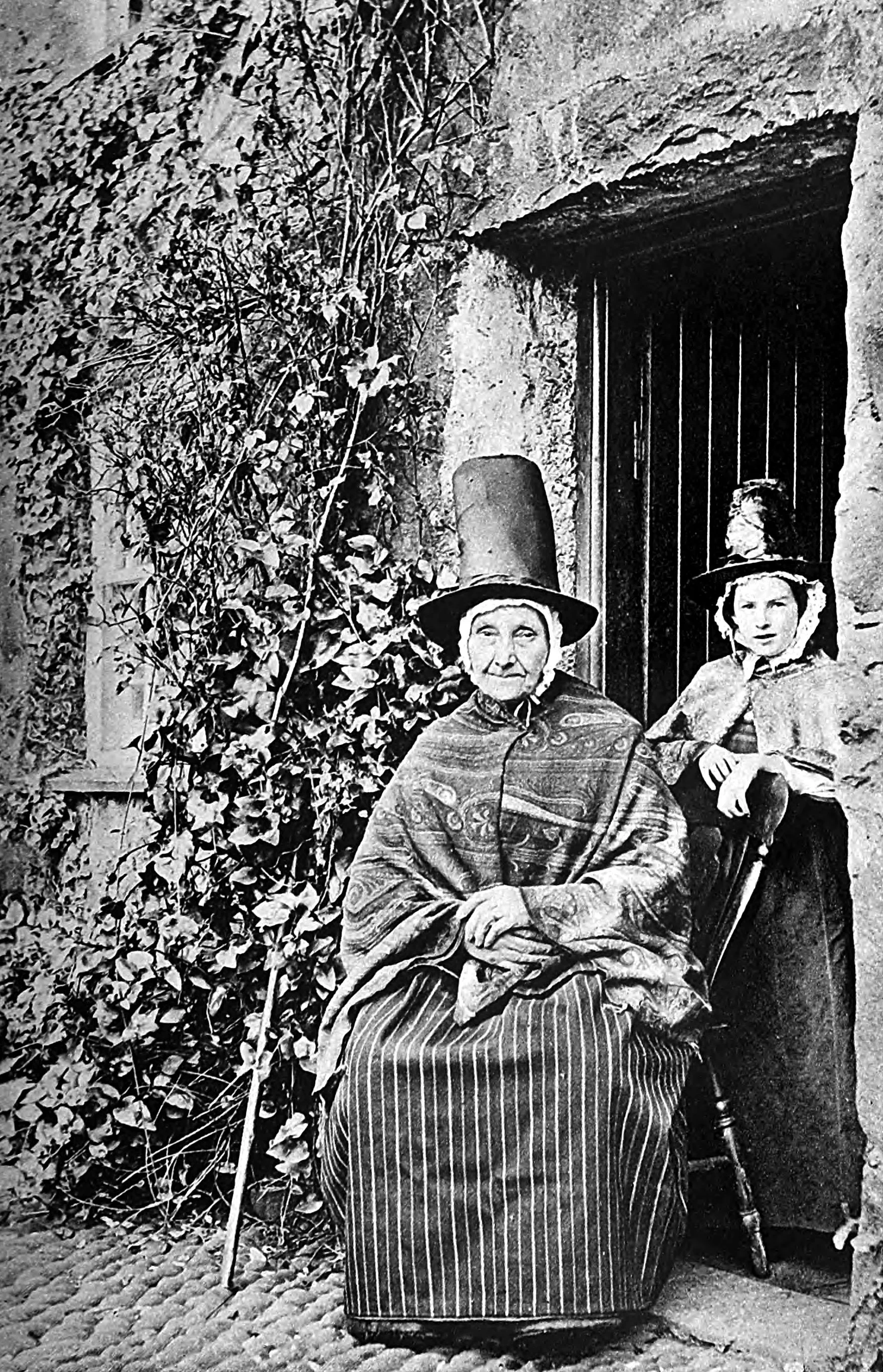 Grandmother and Granddaughter of rural Wales