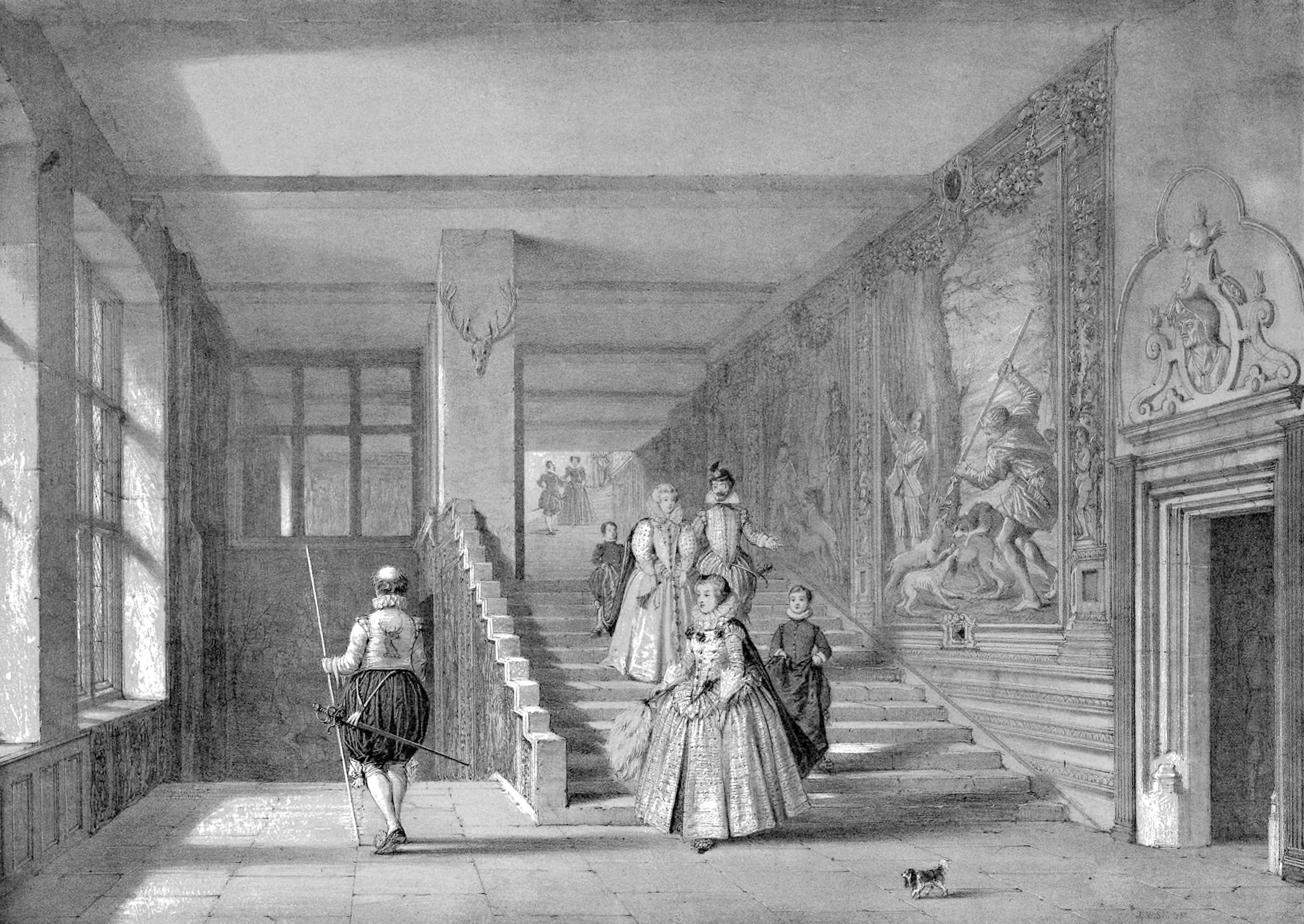 Grand Staircase, Hardwicke Hall, Derbyshire