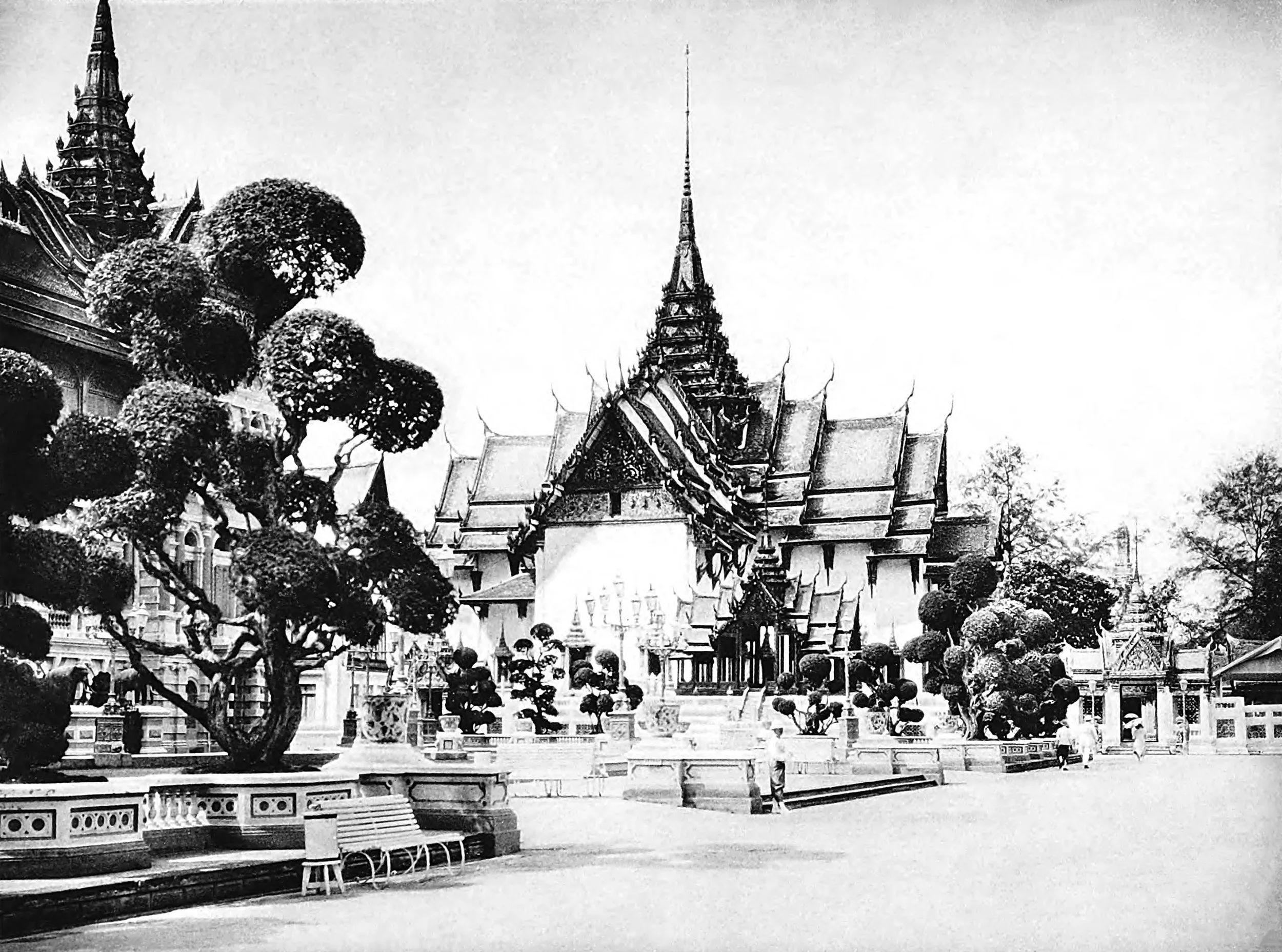 Bangkok, in the courtyard of the royal palace