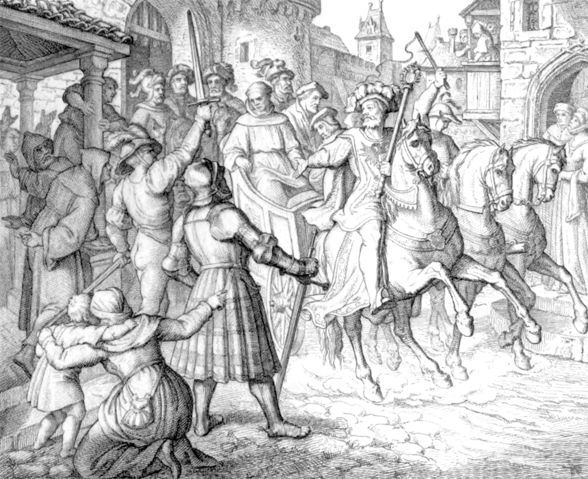 Luther's entrance into Worms