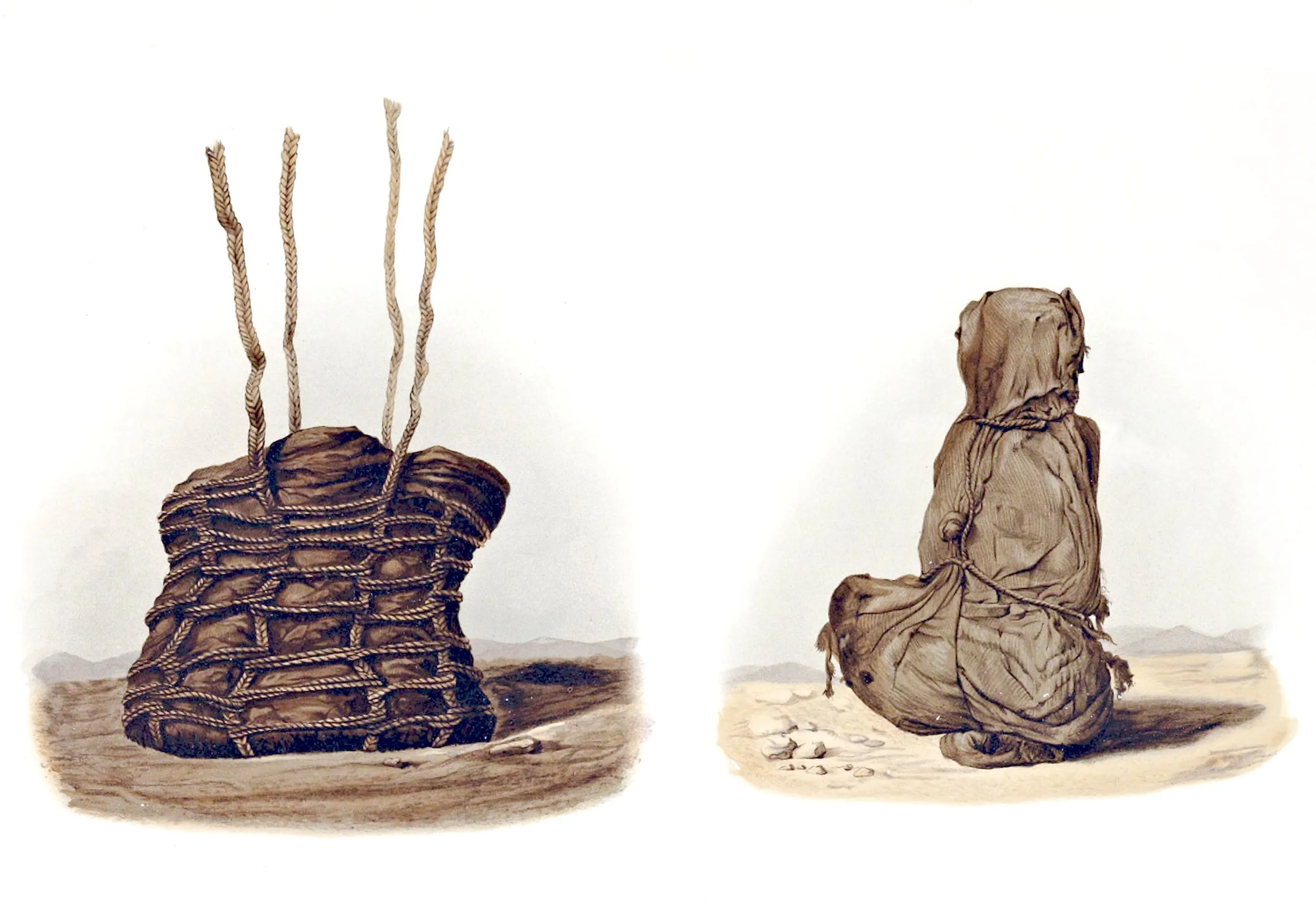 Two Simply Equipped Mummies Diversely Packed