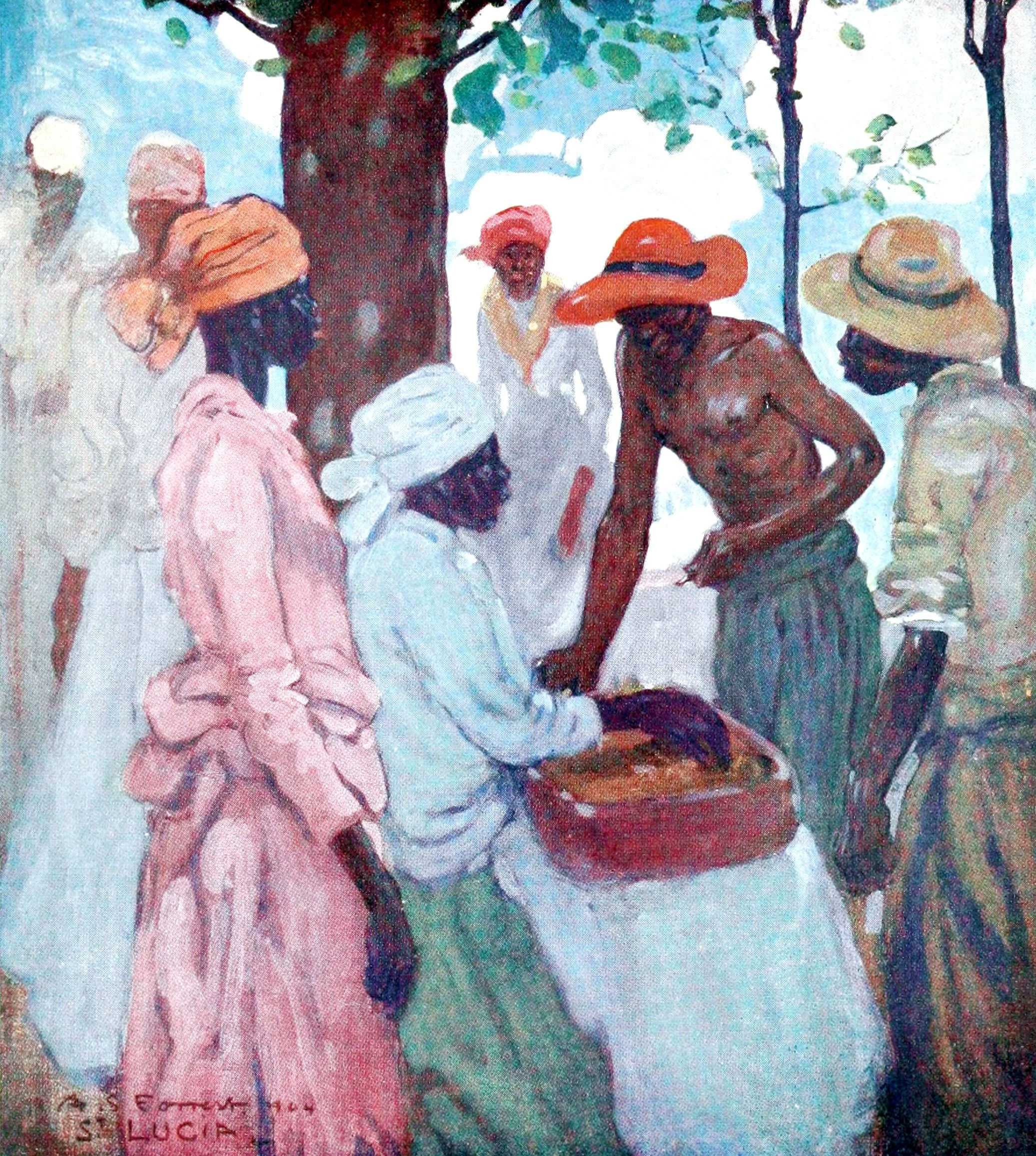 A Gingerbread-Seller, St. Lucia
