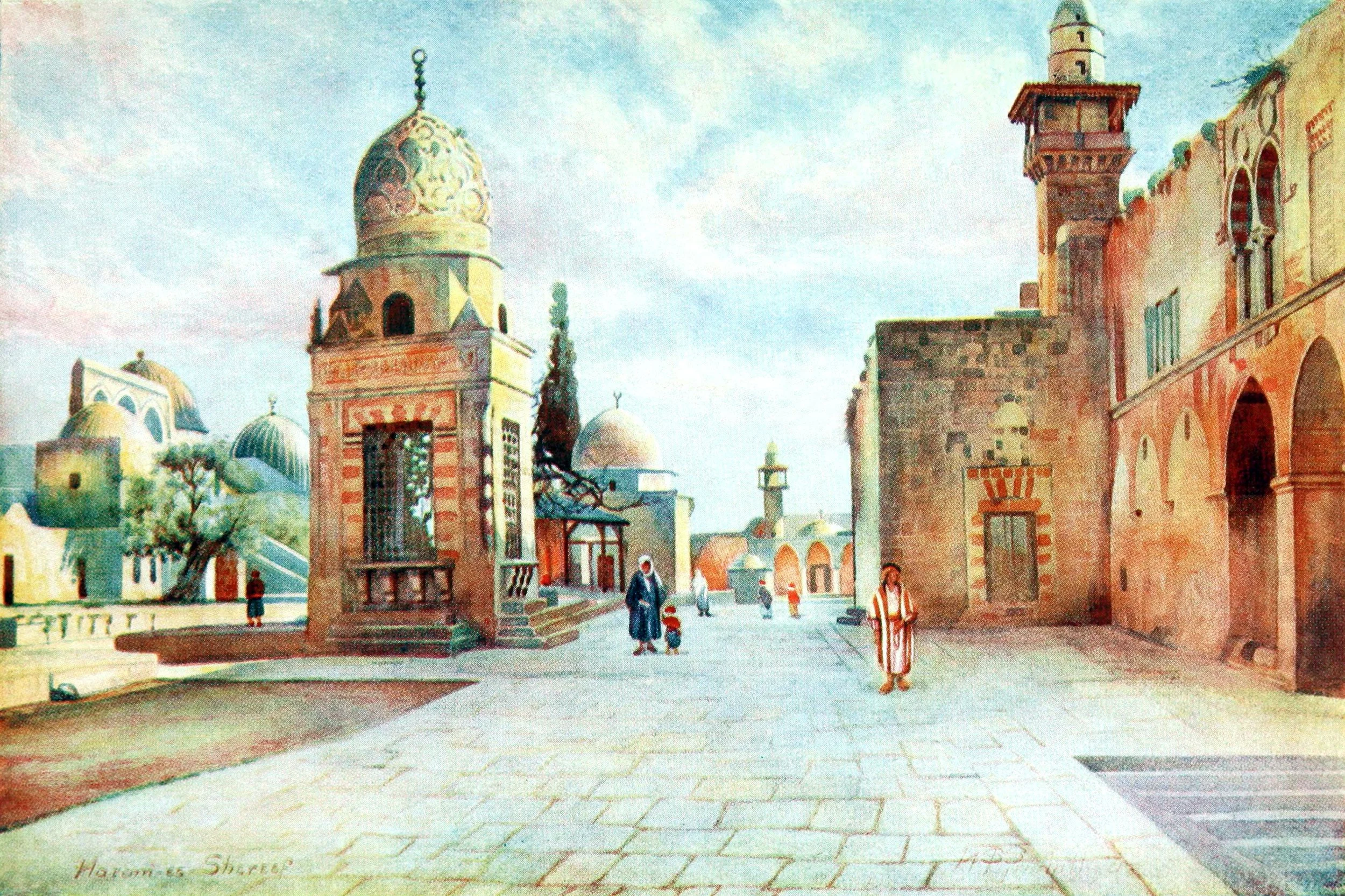 Jerusalem-The Dome of Kait Bey, Haram-Shereef