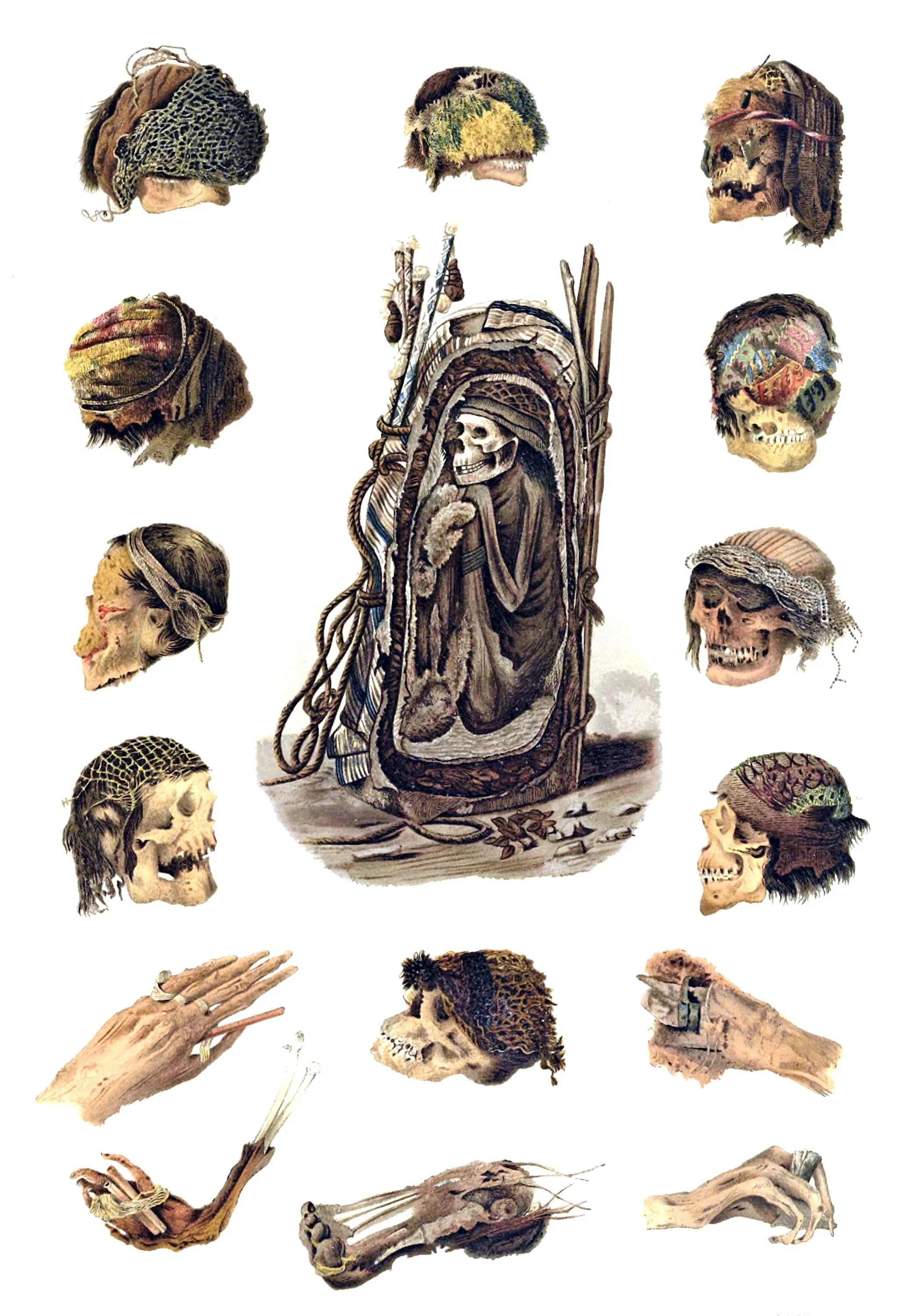 Decorations of the Body-Section of a Simple Mummy