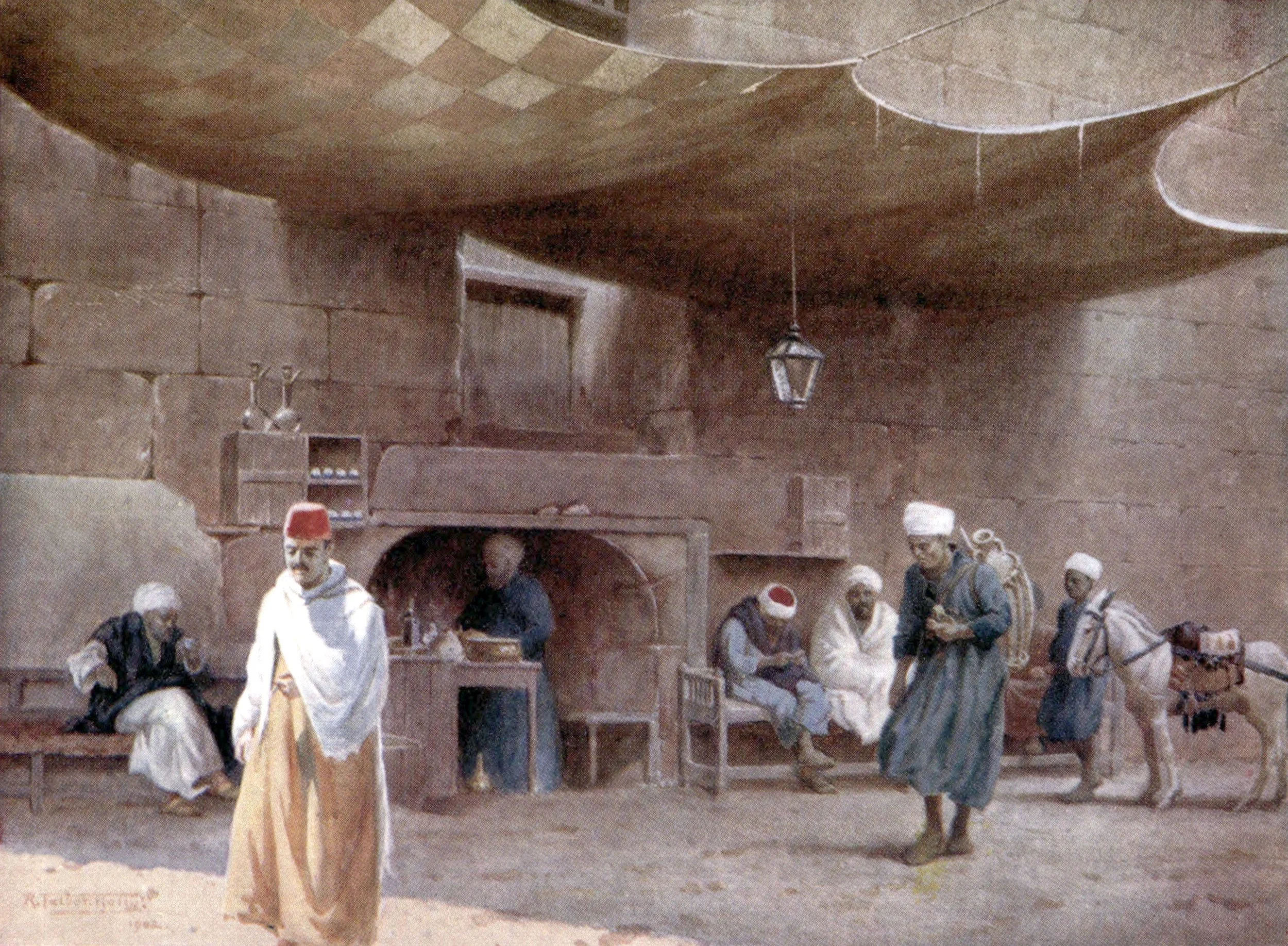 An Arab Cafe, Cairo