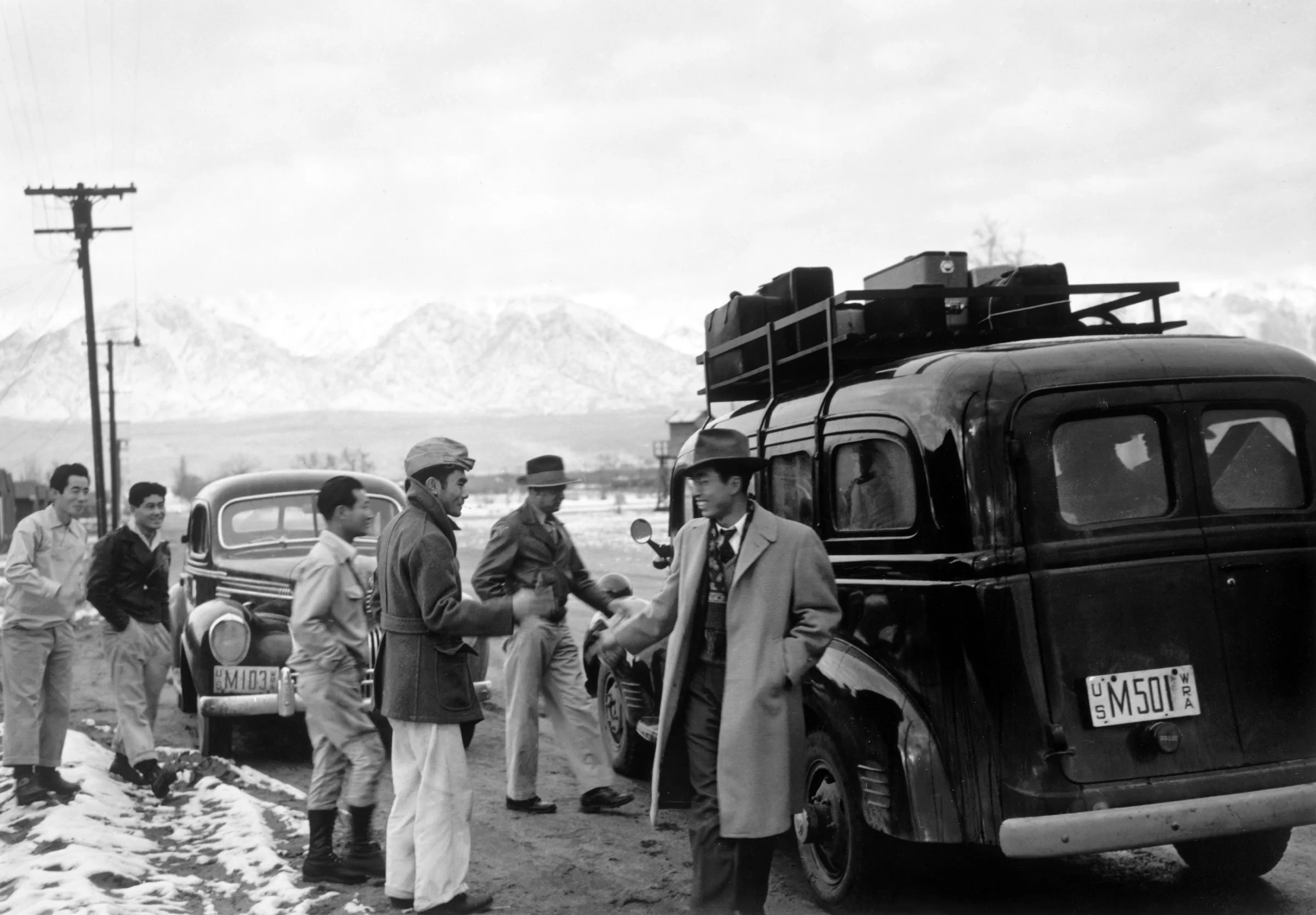Relocation departure, Manzanar Relocation Center