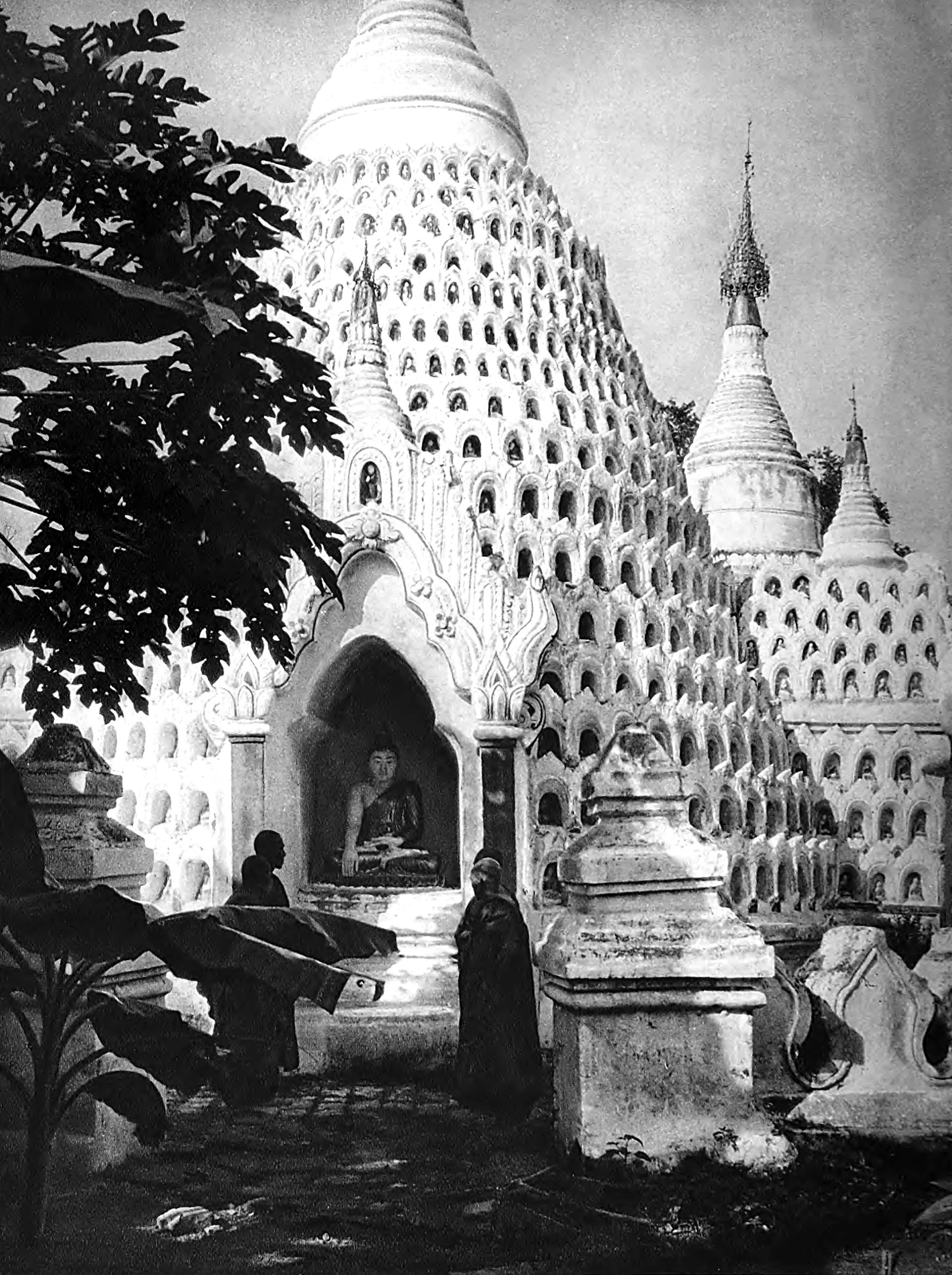 Pagodas near the Monastery in Ava