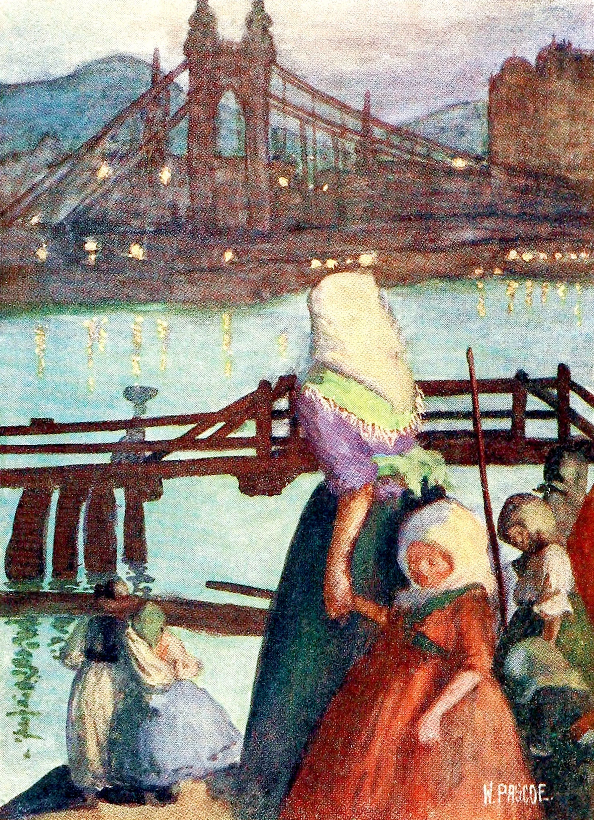 Night on the Danube, Looking towards Buda