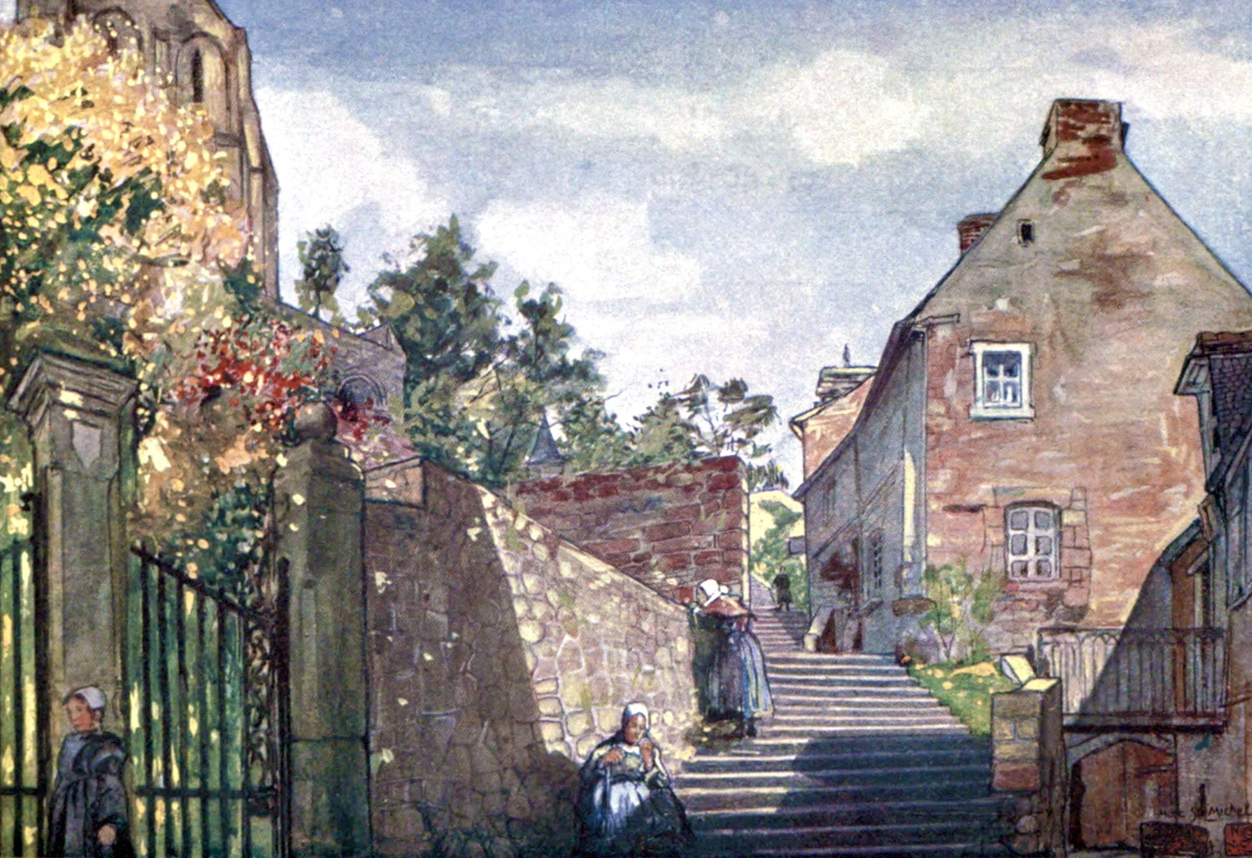 An Approach to the Abbey, Mont St Michel