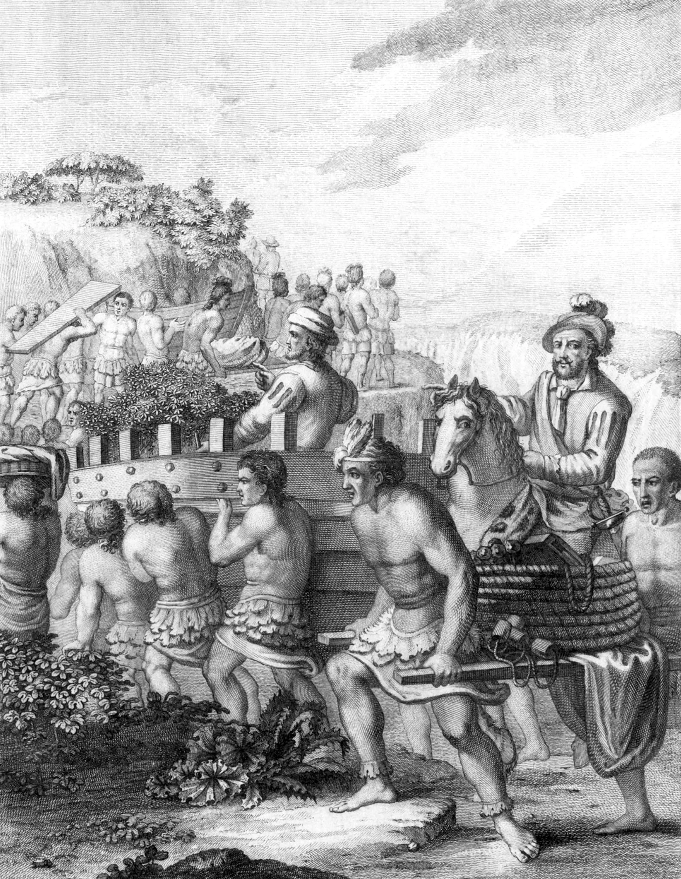 Gonzalo de Sandoval, leads the Brigantines and other preparations to reach the lagoon