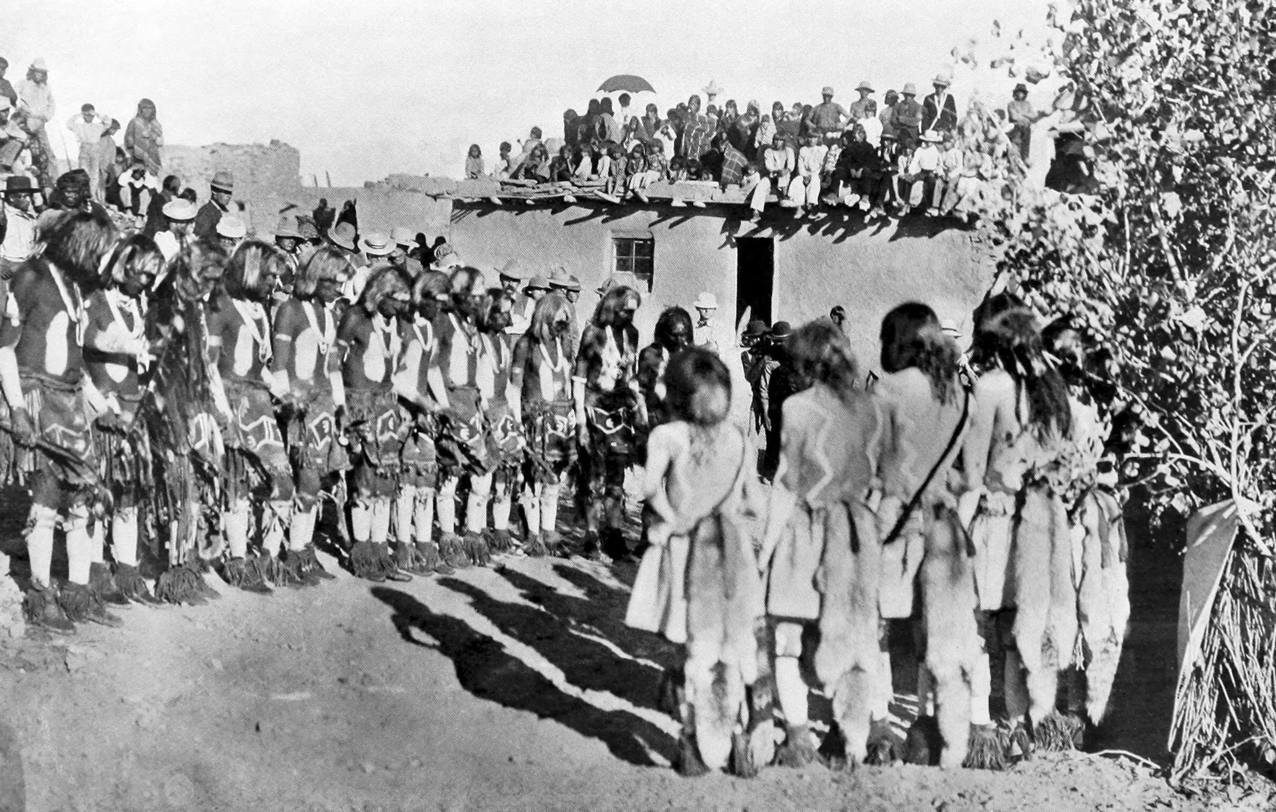 Both platoons performing, the Snakes dancing, which they alternate with the humming.
