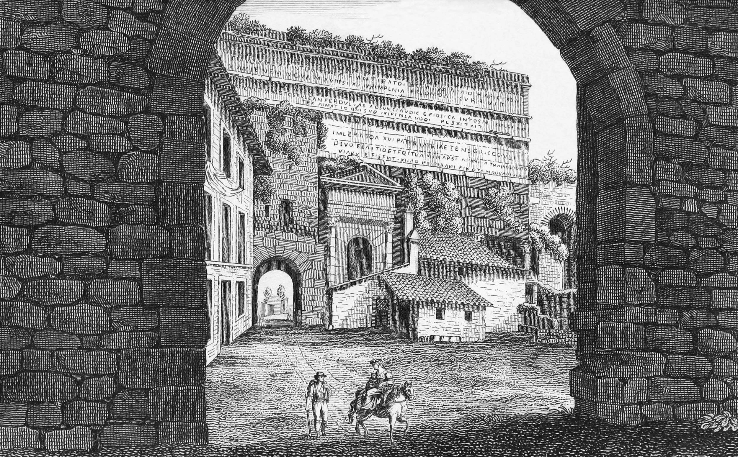 Interno della Porta Prenestina