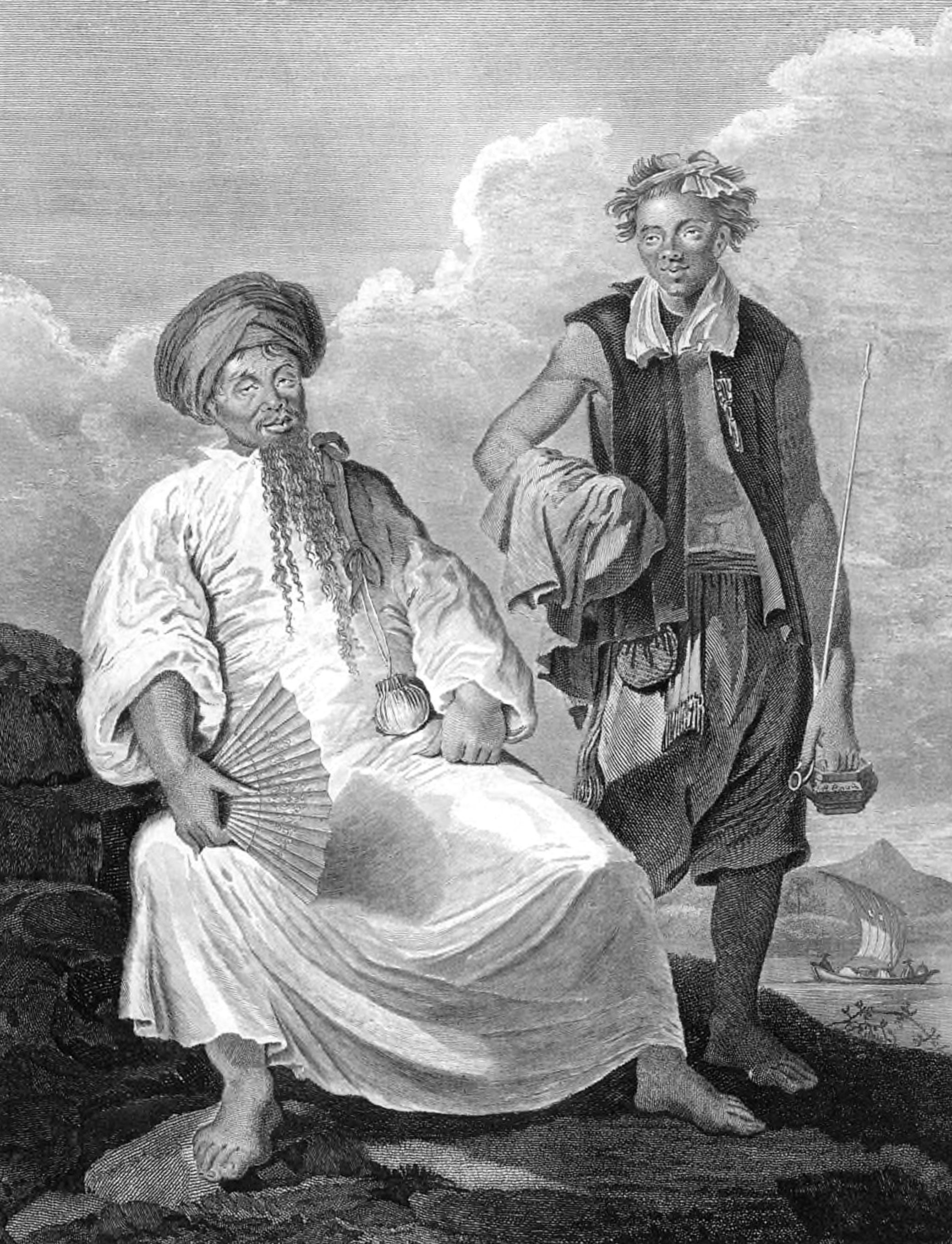 A Magistrate of Turon attended by his Pipe-Bearer