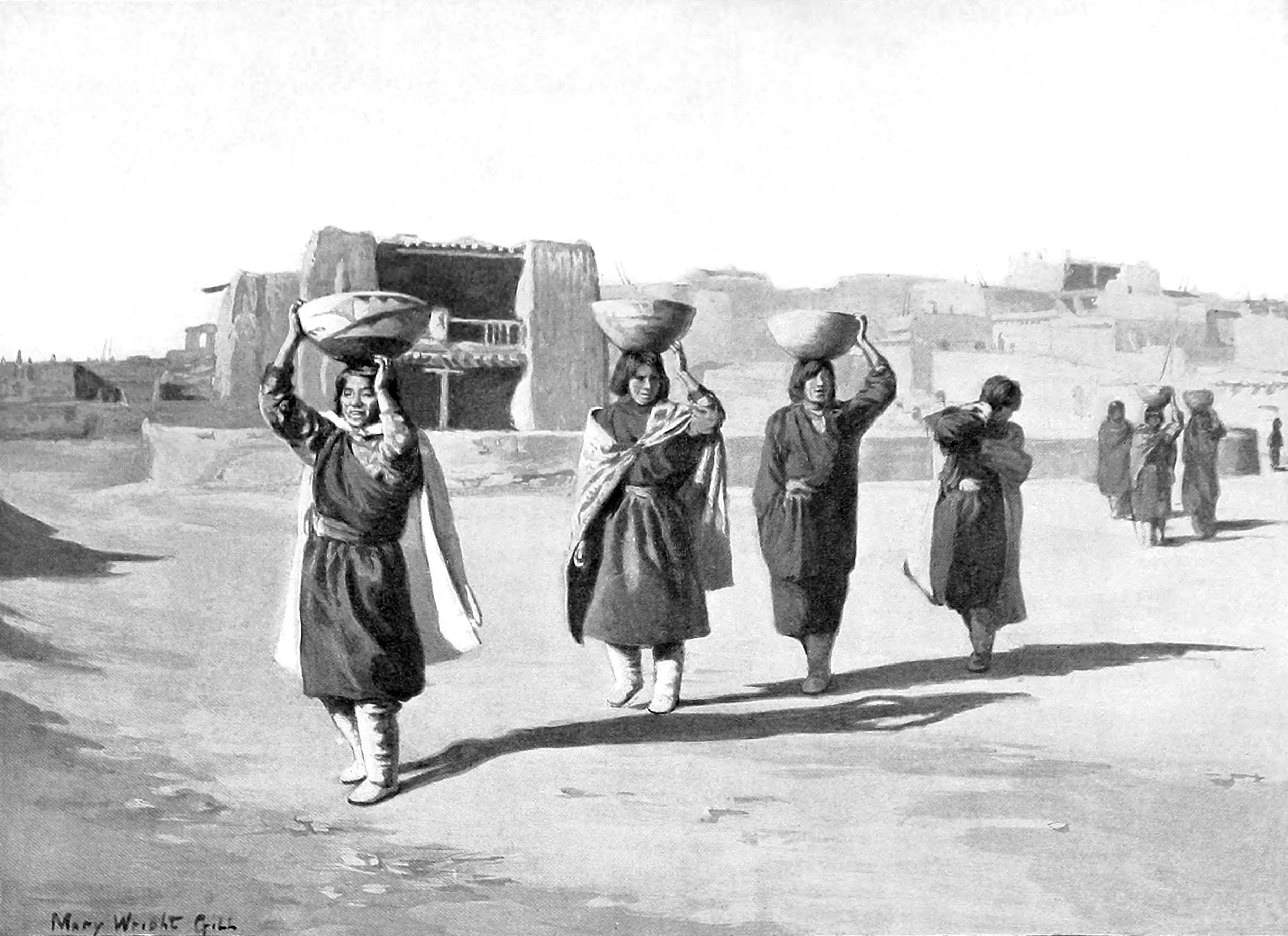 Maidens returning from the House of Victor with gifts for their services in grinding