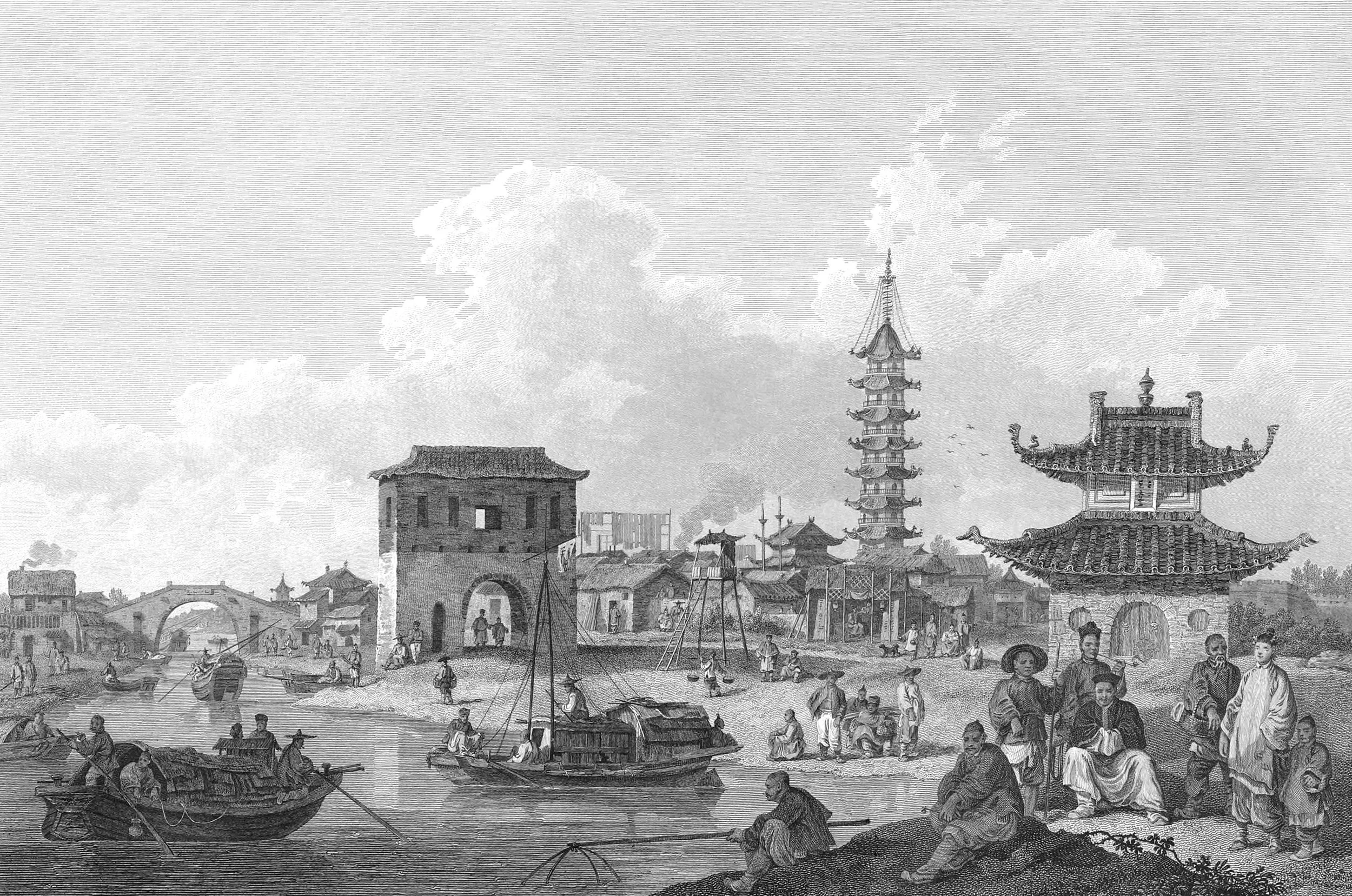 View of the Suburbs of a Chinese City