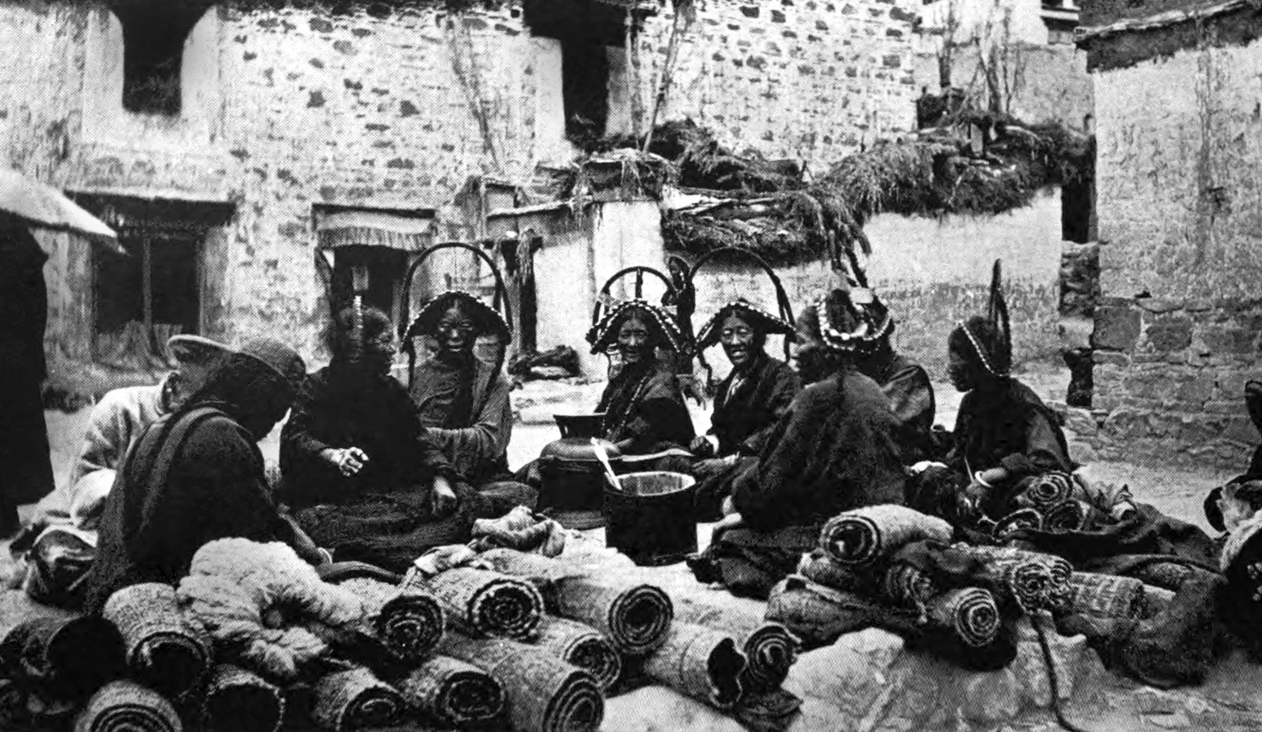 They gossip over the events of the day