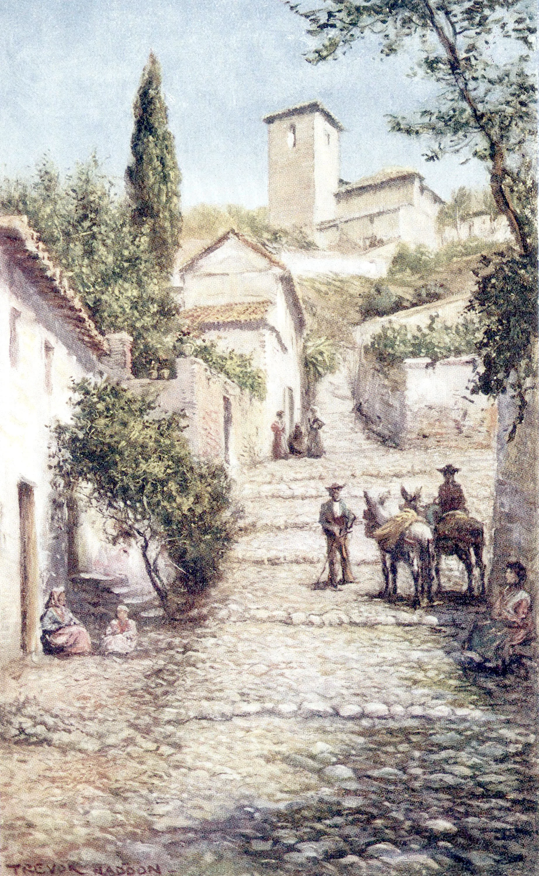 Granada- Street in the Old Quarter