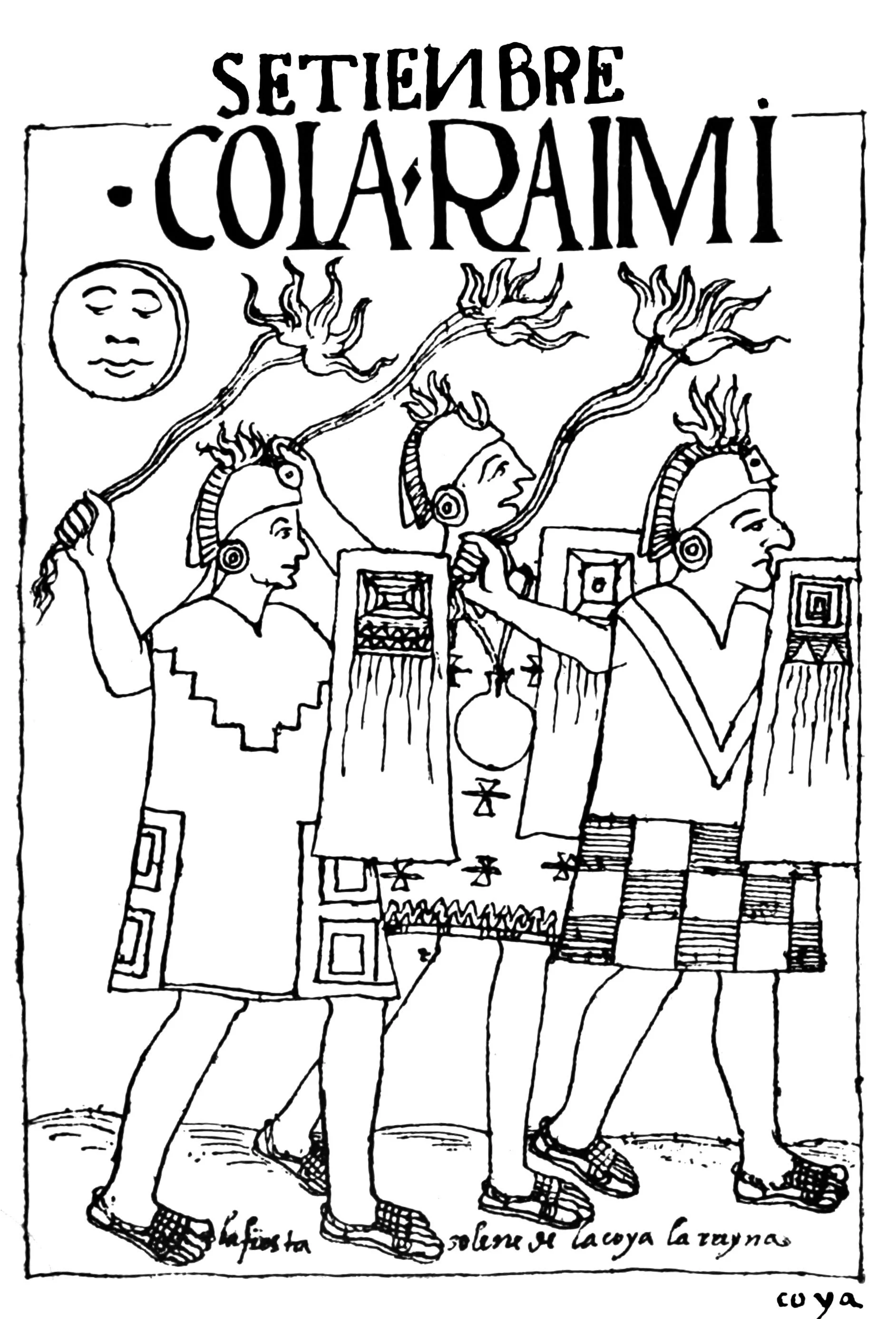 Natives in festal garb