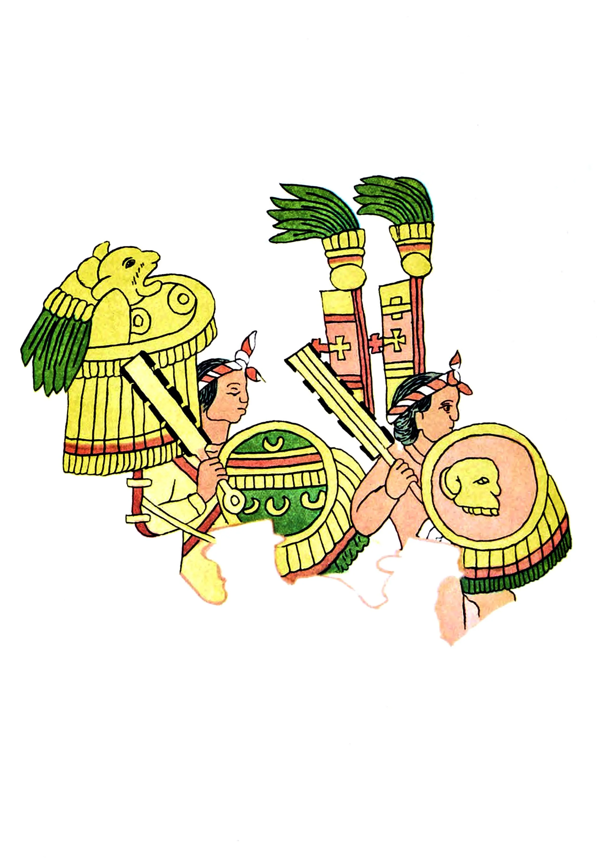 Costumes and insignia of Tlaxacalan warriors