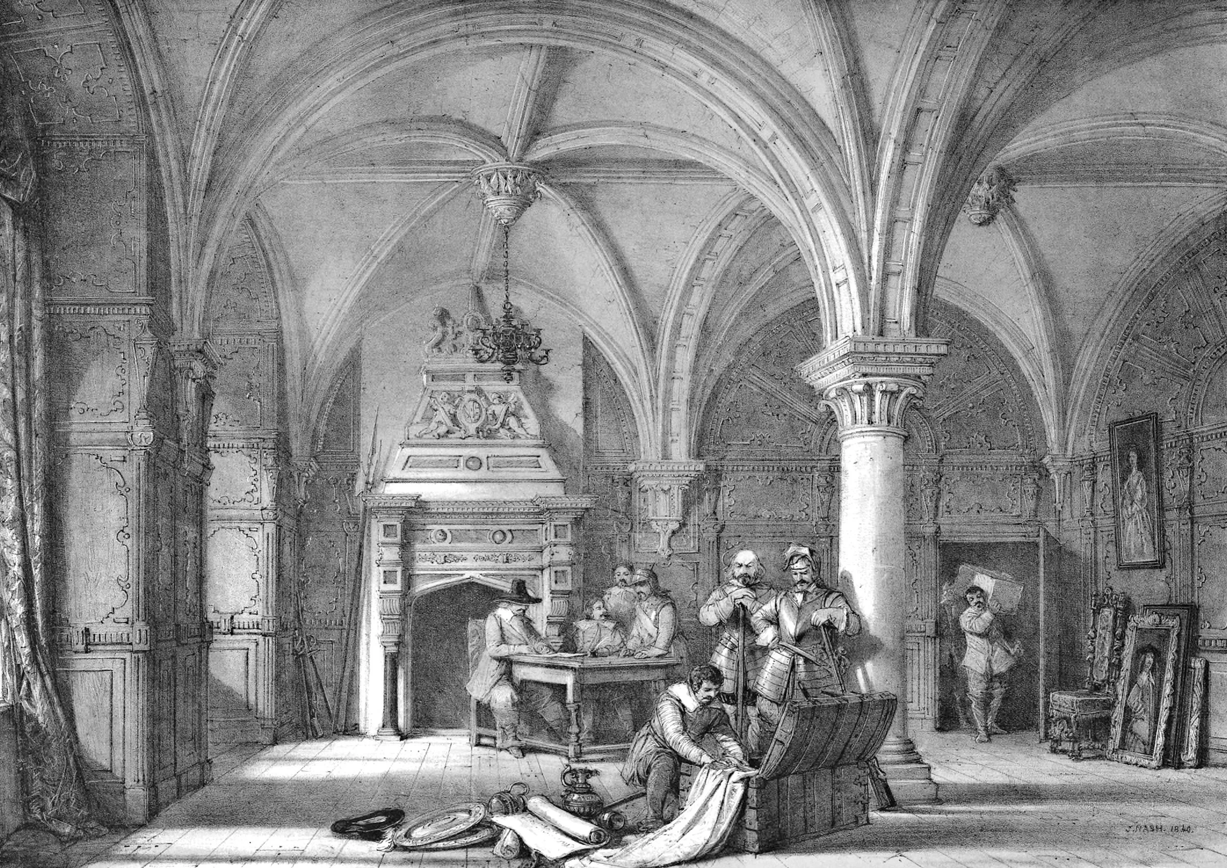 Hall, Bolsover Castle, Derbyshire