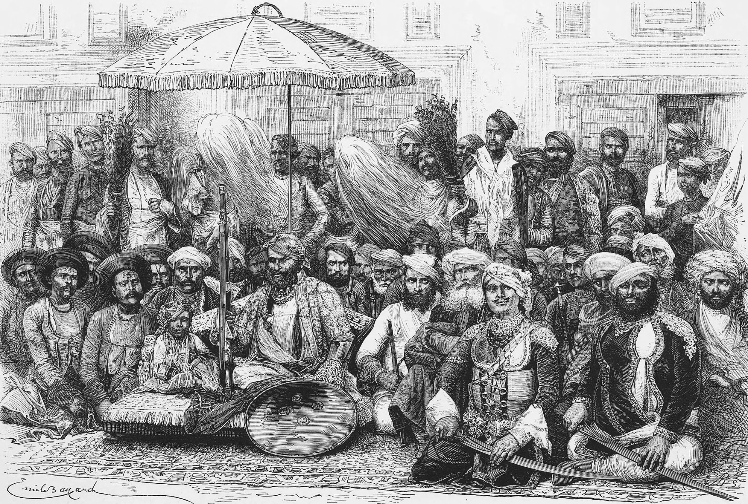 Durbur of the Maharajah of Dholpur