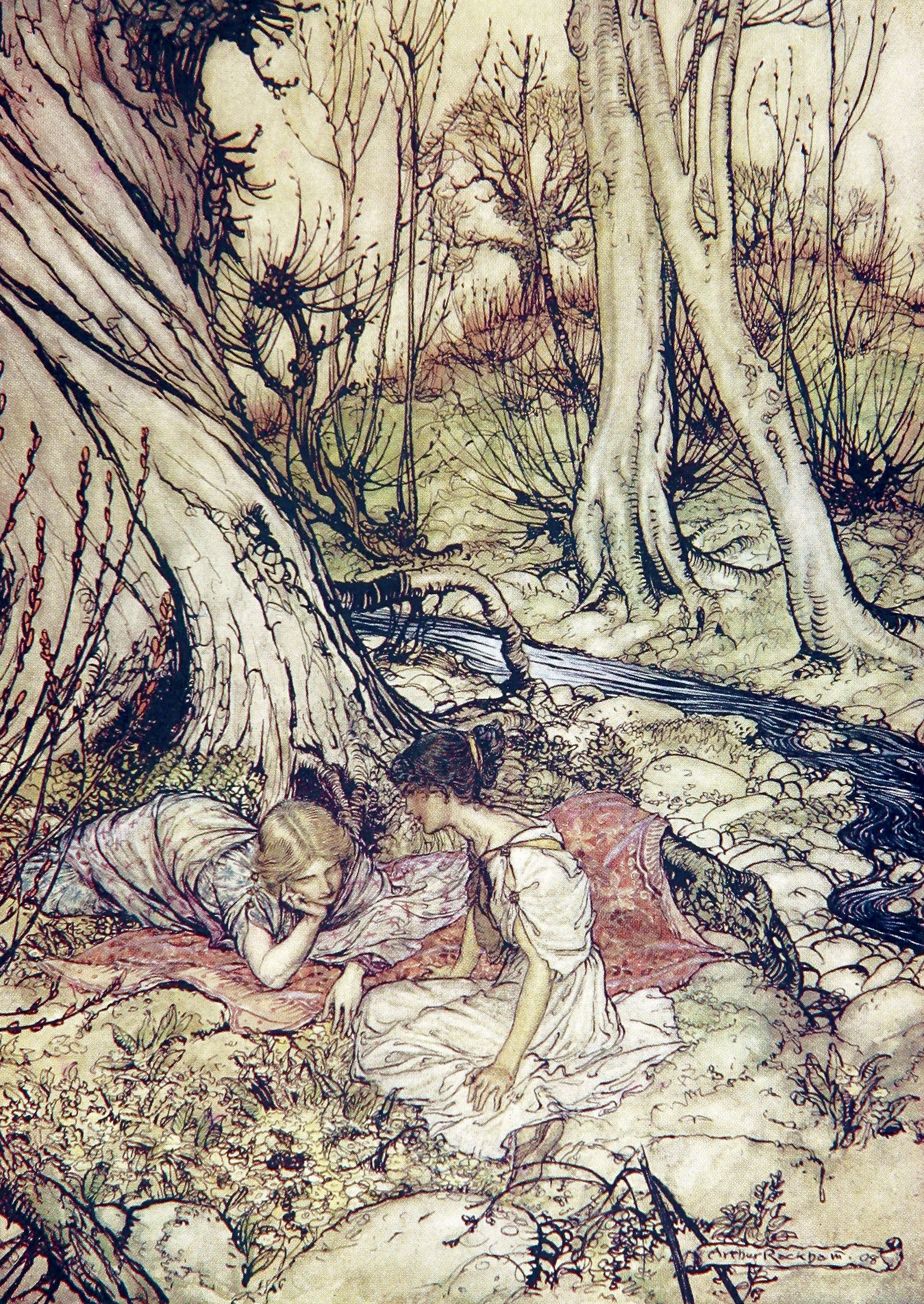 ...where often you and I upon faint primrose-buds were wont to lie, Emptying our bosoms of their counsel sweet