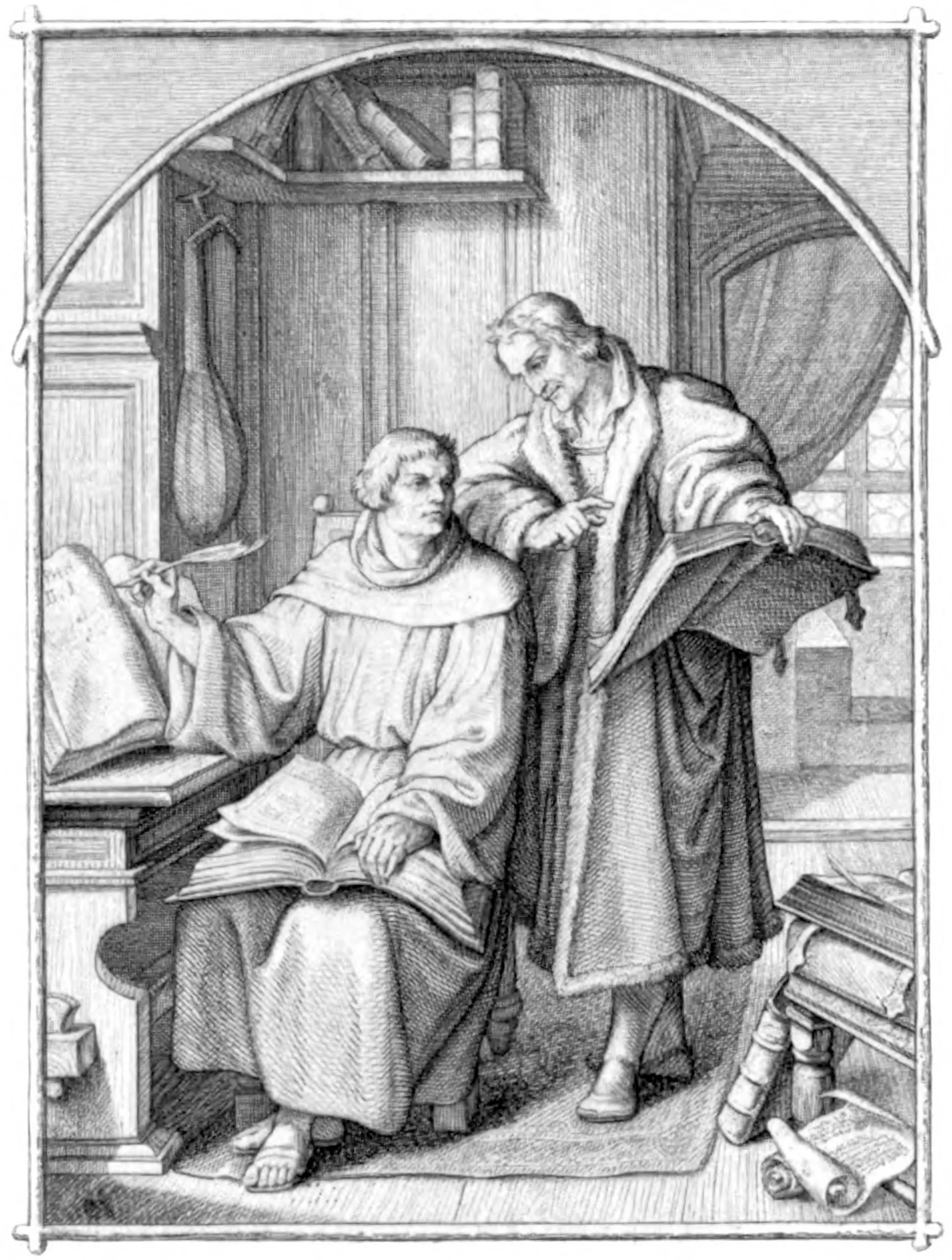 Luther continues his translation of the Bible with the help of Melanchthon, 1523-1524