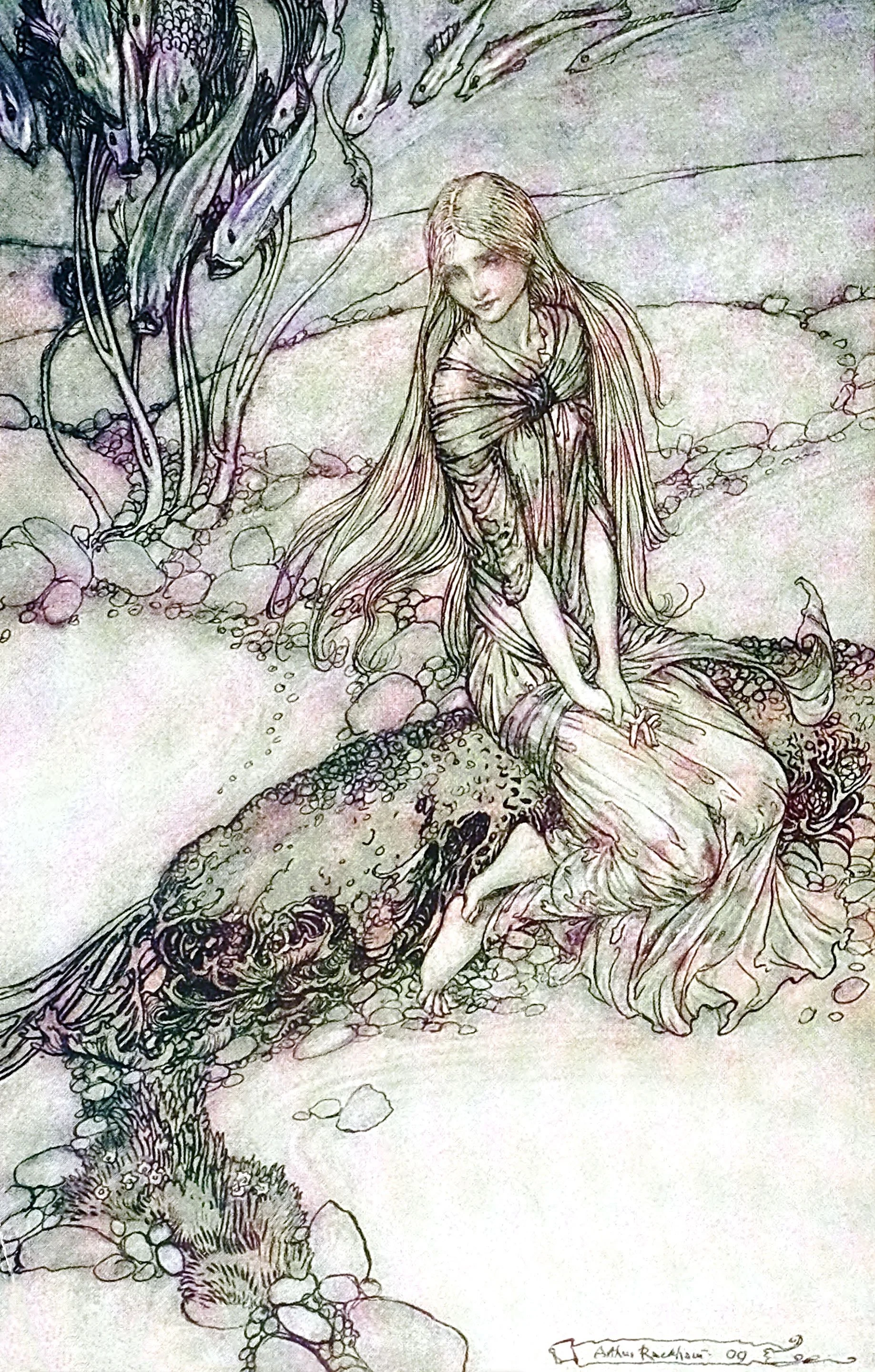 He could see Undine beneath the crystal vault