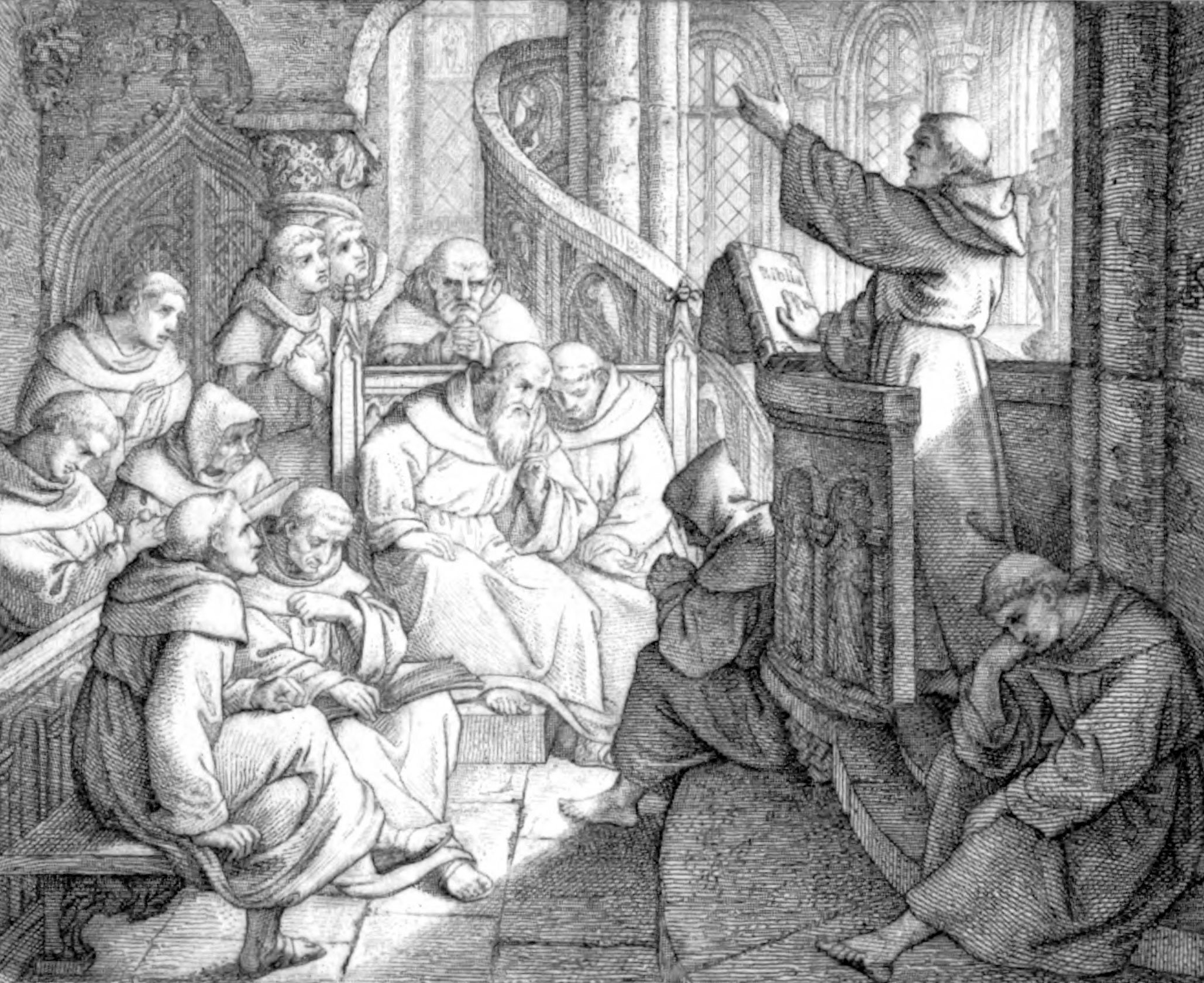 Luther preaches in the Convent chapel