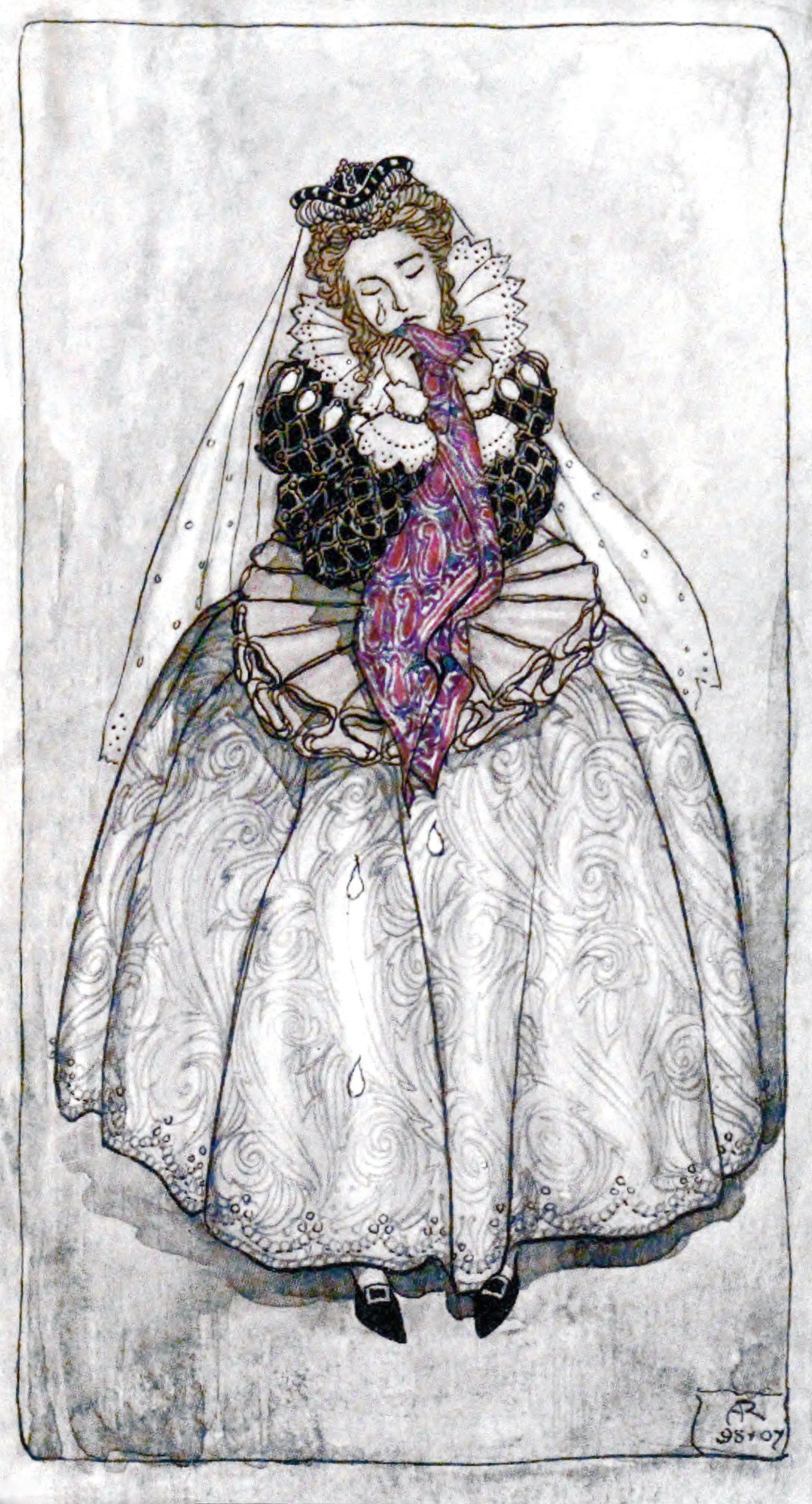 The Duchess shed tears large as marrow-fat peas