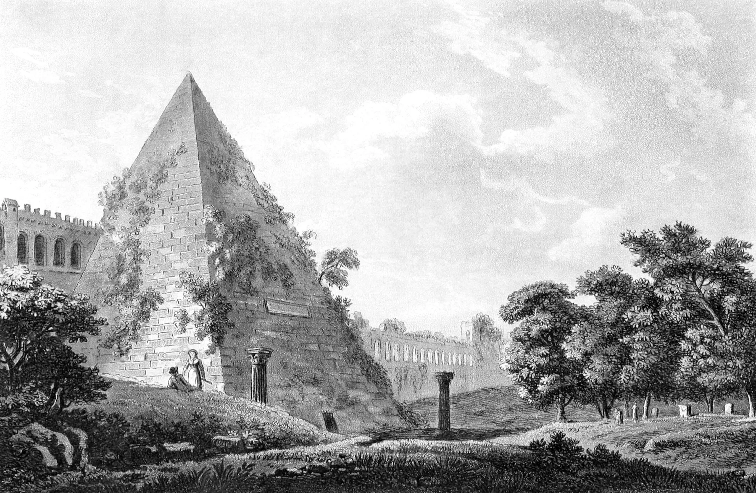 The Pyramid of Caius Cestius